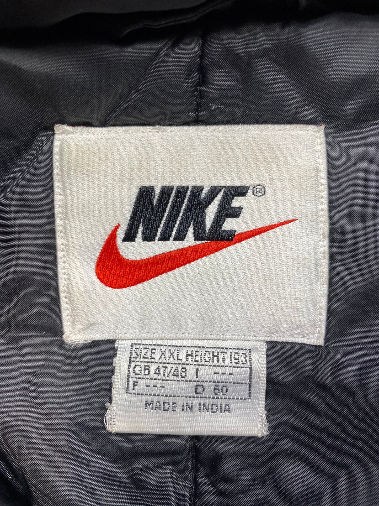 90’s NIKE Zipper Size XXL Vintage Padded Nylon-Jacket / 5724