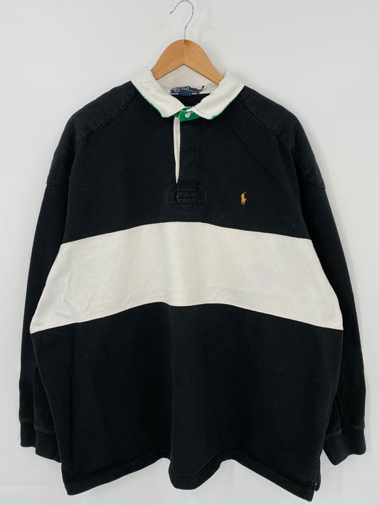 90’s POLO RALPH LAUREN Size XXL Vintage Rugby-Shirt / K3884