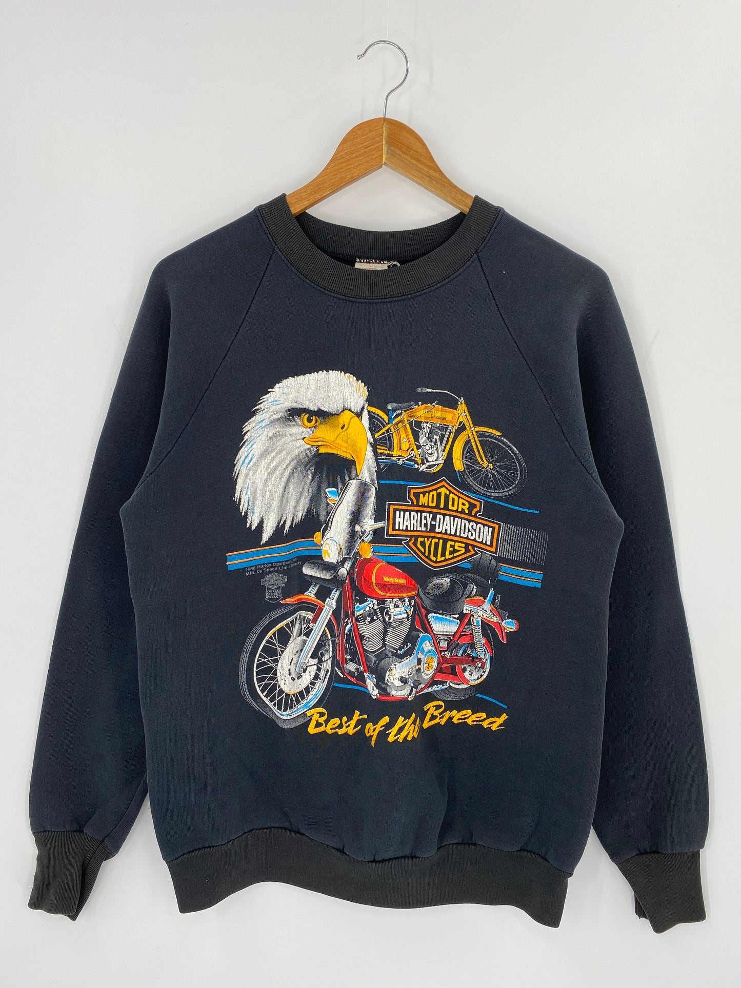 1988 Harley Davidson Made in USA Size L Vintage Sweat-Shirt / 8895