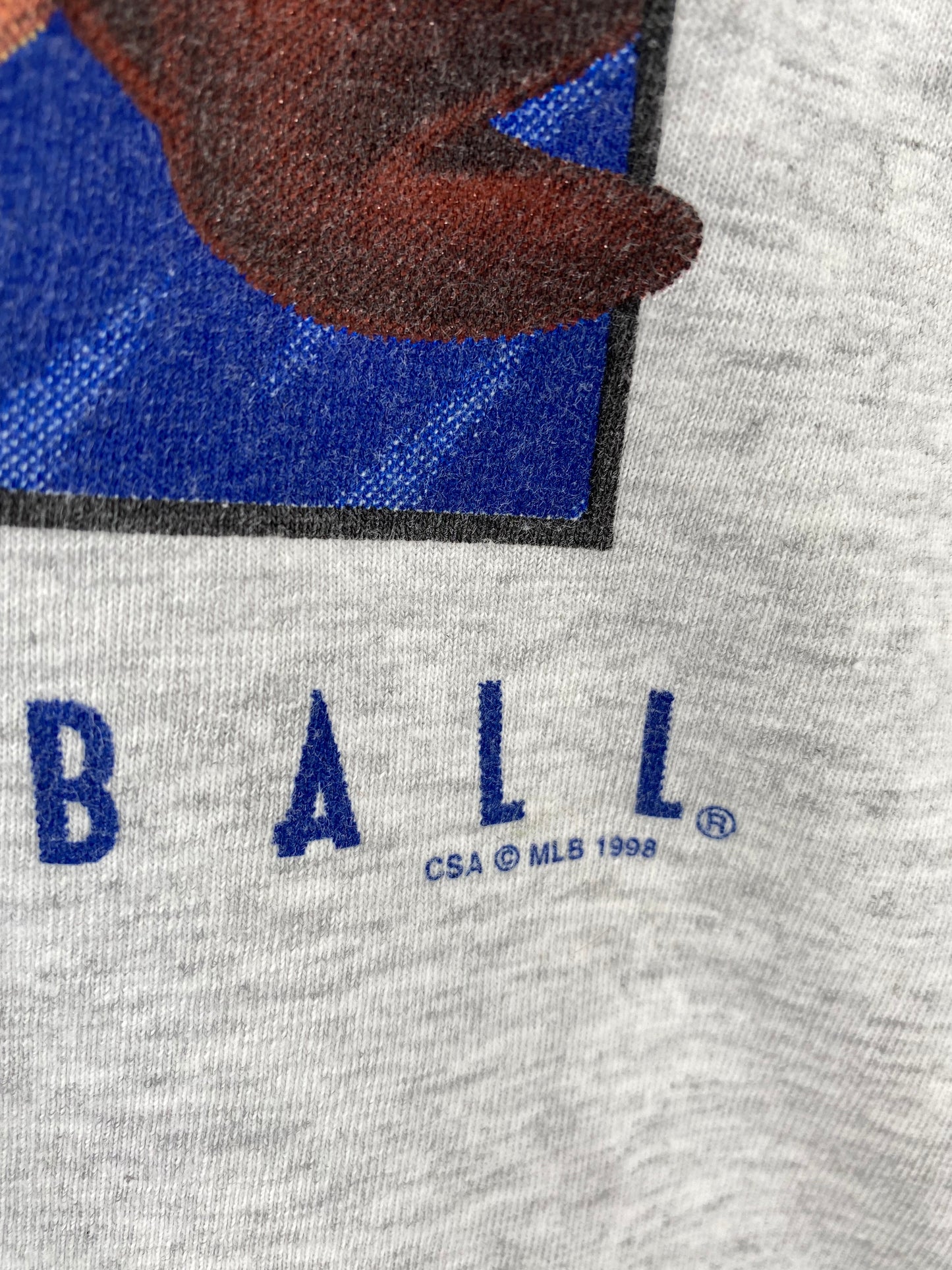 1998 ATLANTA BRAVES LOONEY TUNES TAZ Size XL Vintage MLB T-Shirt / K2223