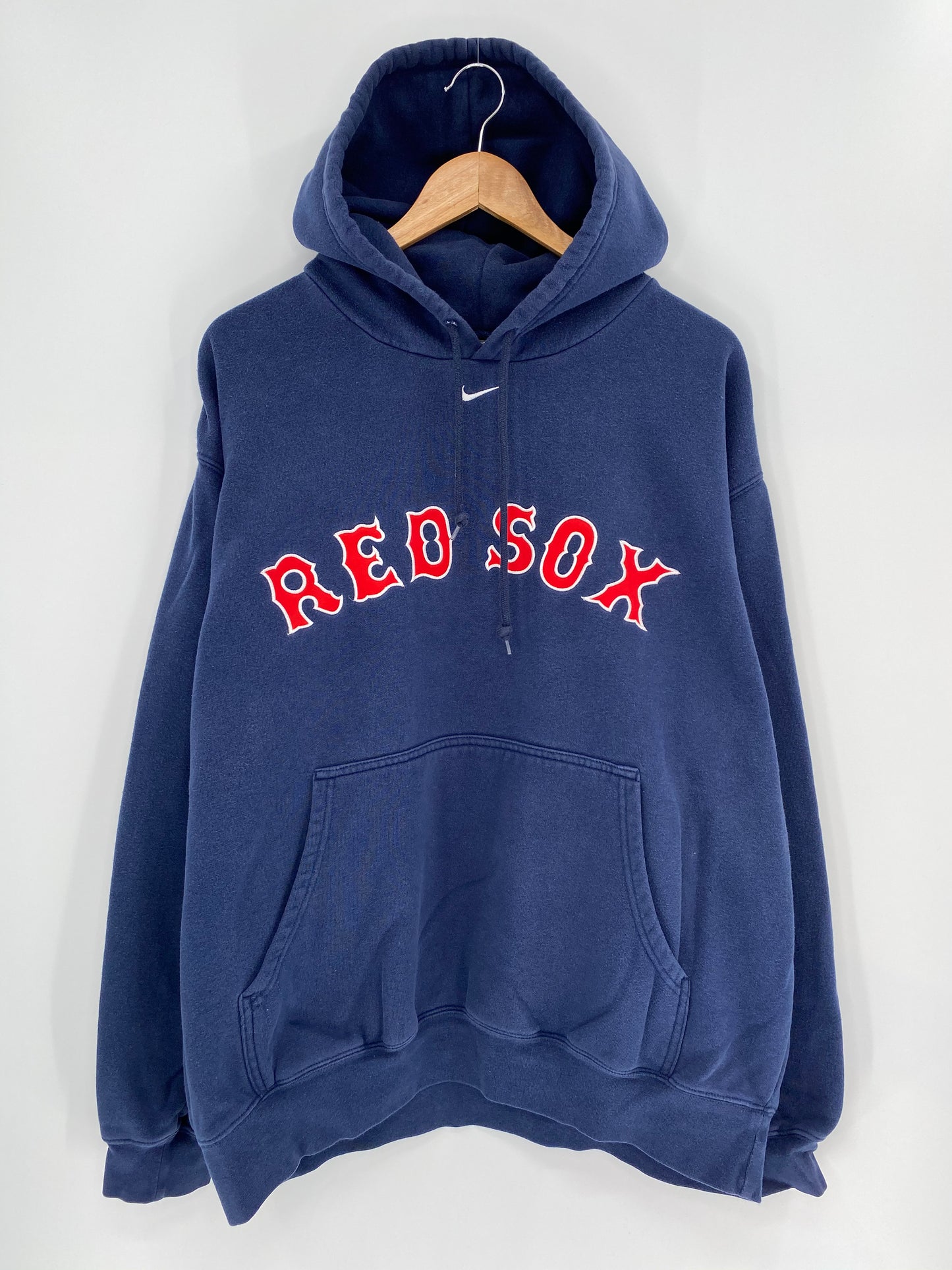 00’ NIKE RED SOX Size XL Vintage MLB Hoodie Sweat-shirt / 8956