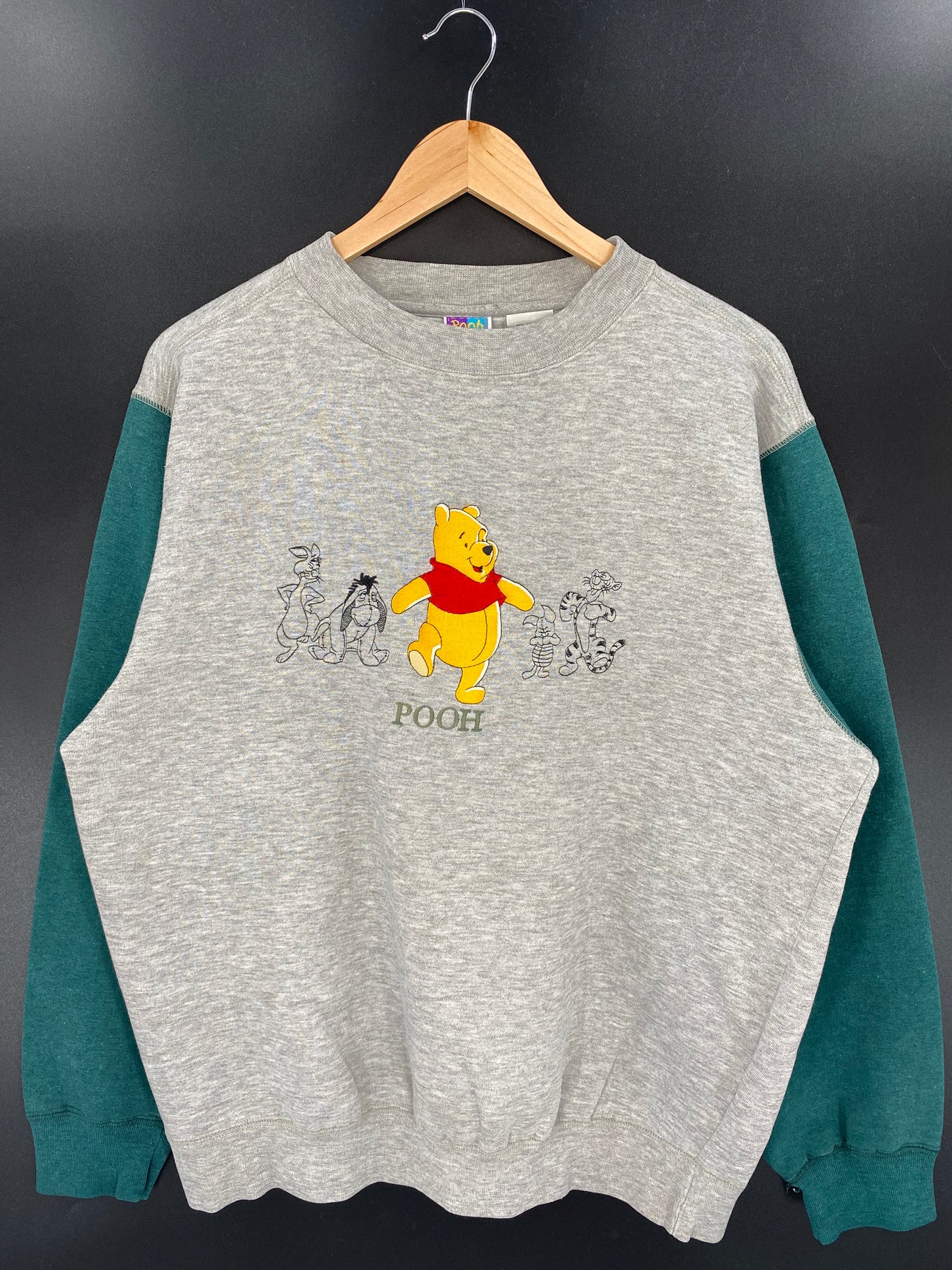 00’ DISNEY WINNIE THE POOH Size L Vintage Sweat-Shirt / K2950