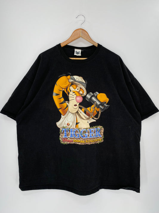 00’ DISNEY TIGGER ANIMAL KINGDOM Made in USA Size XXL Vintage T-Shirt / K9174