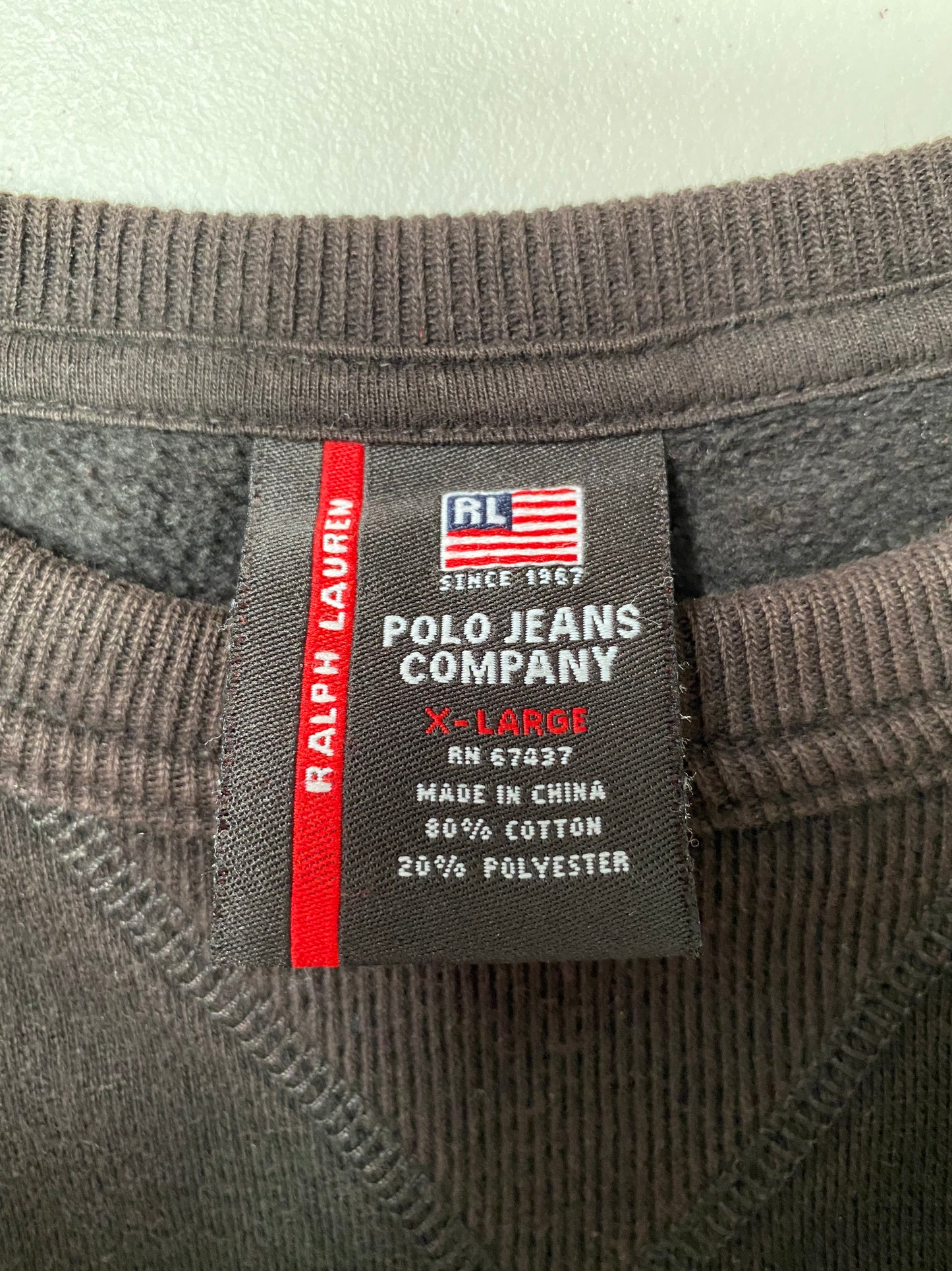 VINTAGE POLO JEANS RALPH LAUREN Size XL Sweat-Shirt / K3609