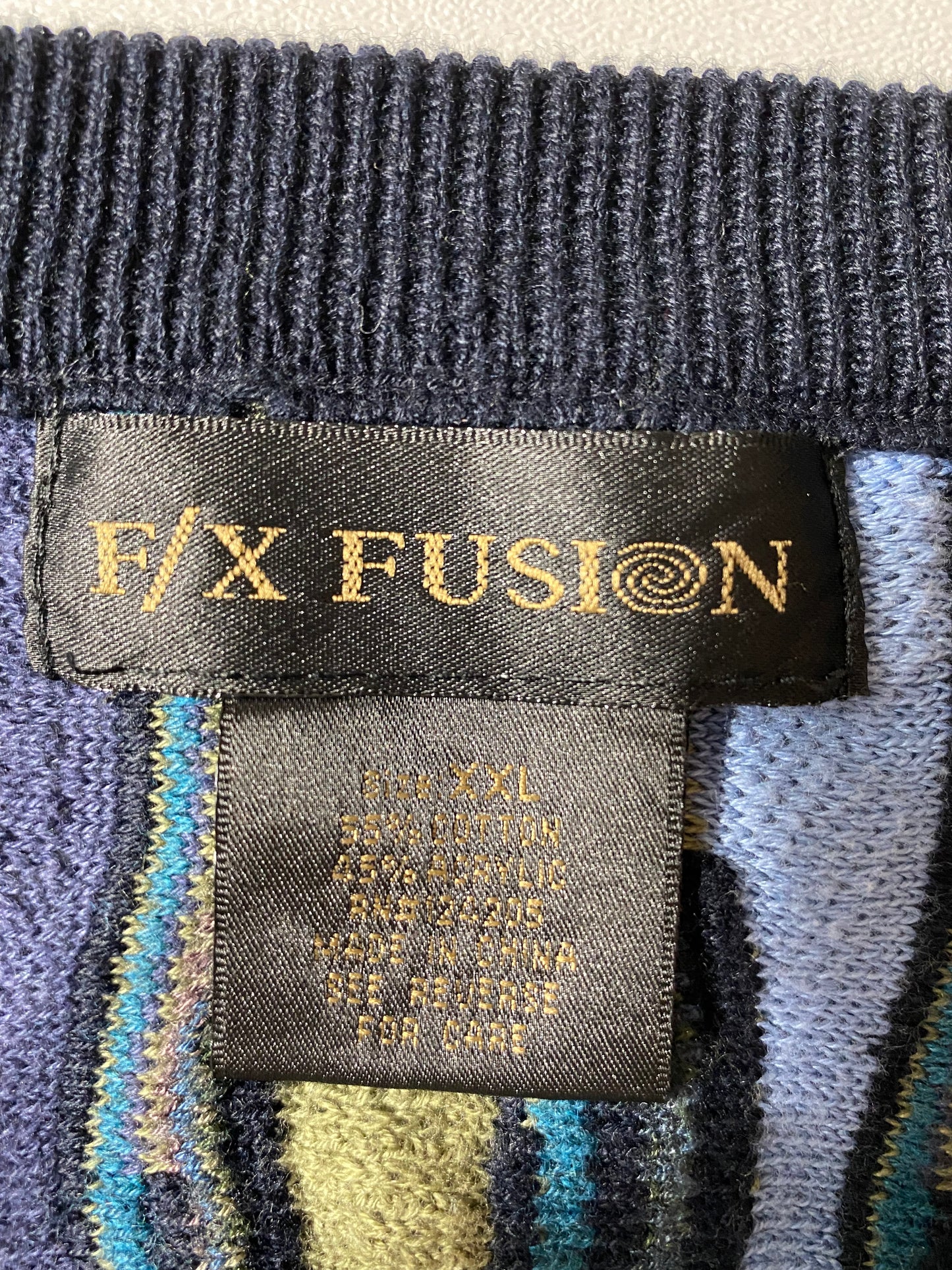 Vintage 3D COOGI- Style Size XXL Knit Sweater / K3478