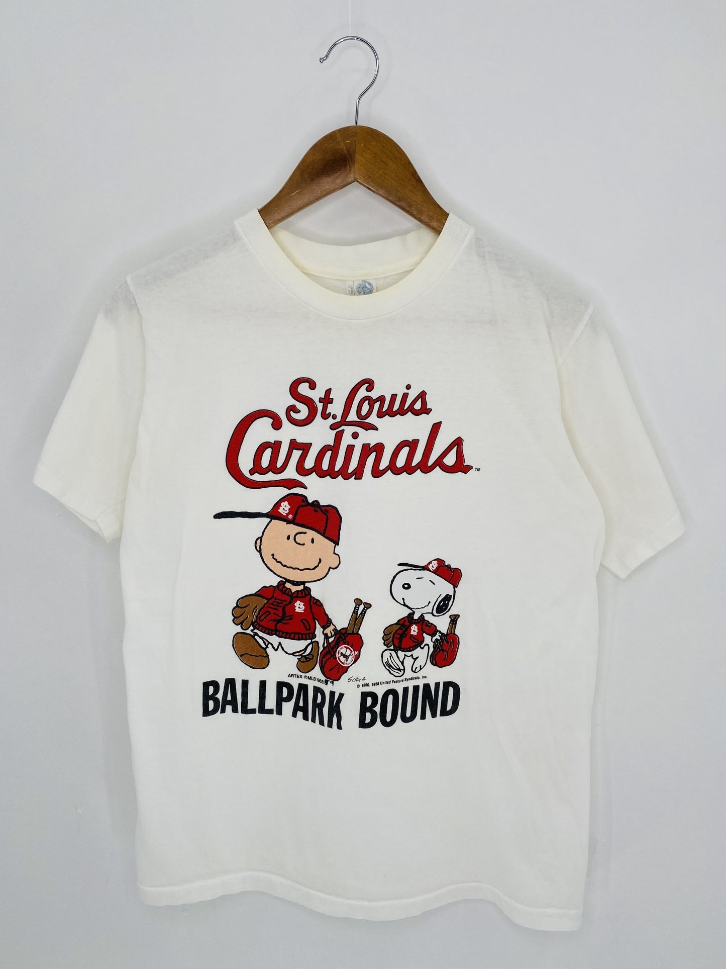 1988' SNOOPY Made in USA Size M Vintage T-Shirt / K5786