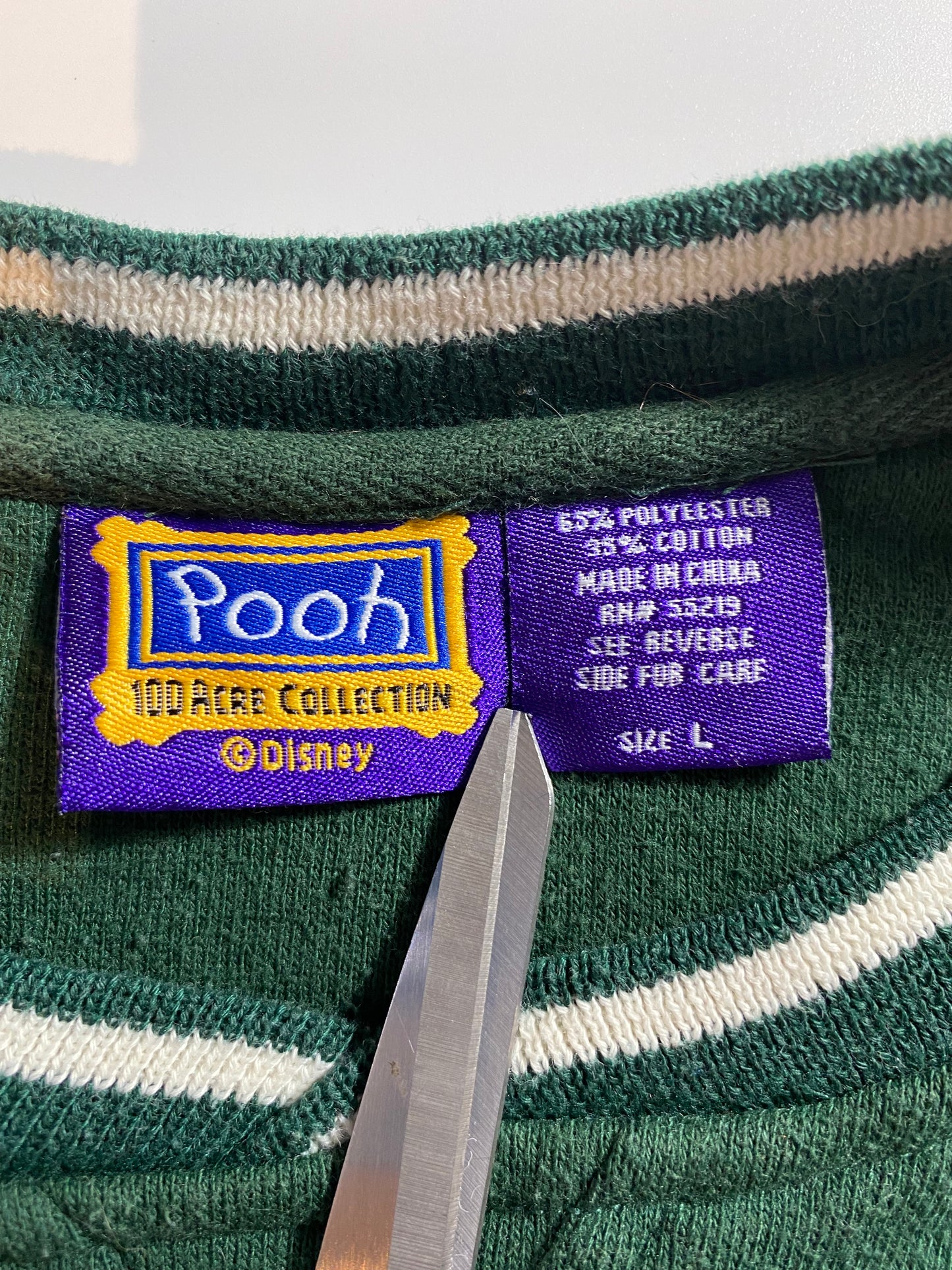 00’ DISNEY POOH Size L Vintage Sweat-shirt / K2301