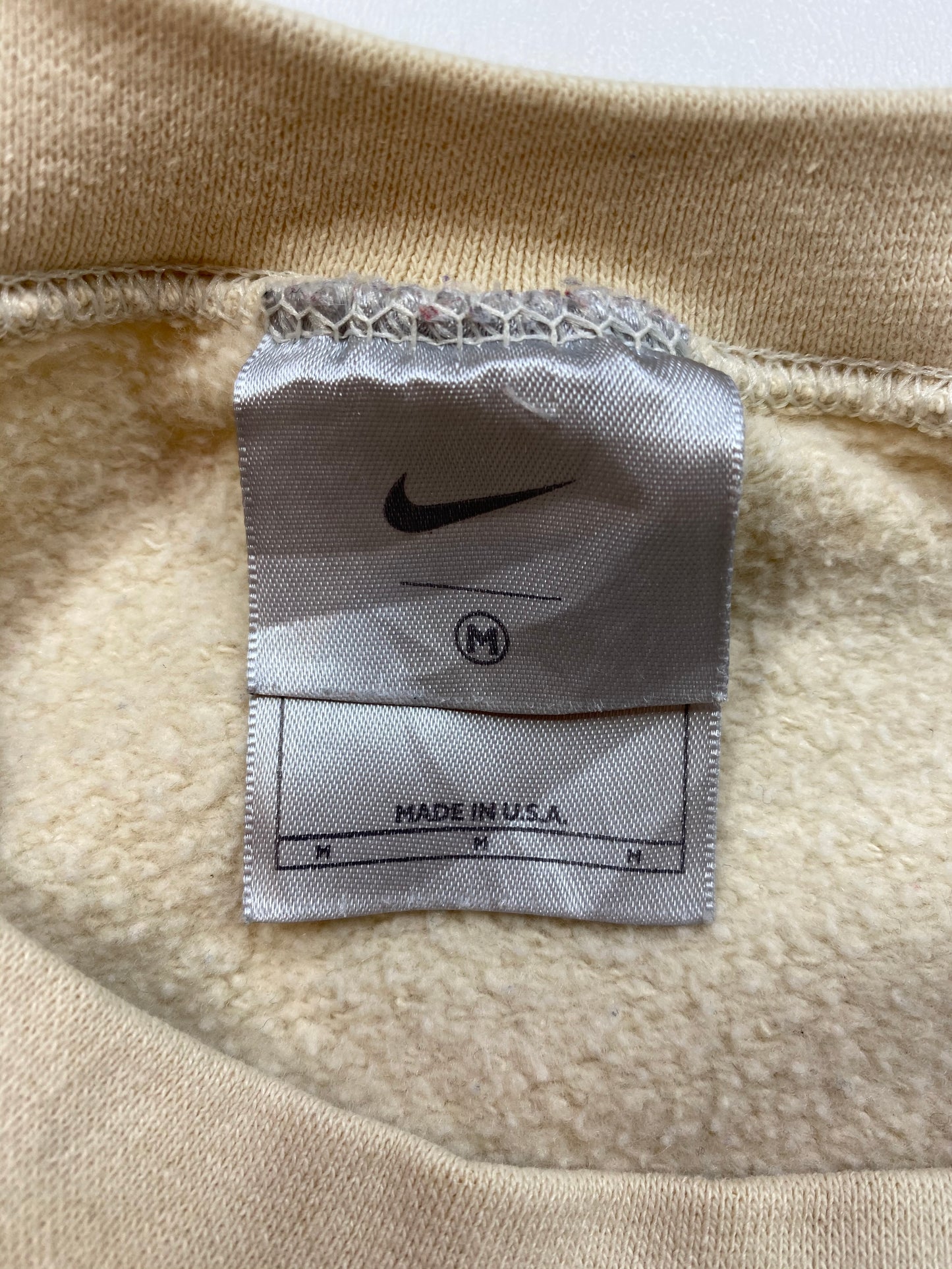 90’s NIKE Mini Swoosh Made in USA Size M Vintage Sweat-Shirt / 5306