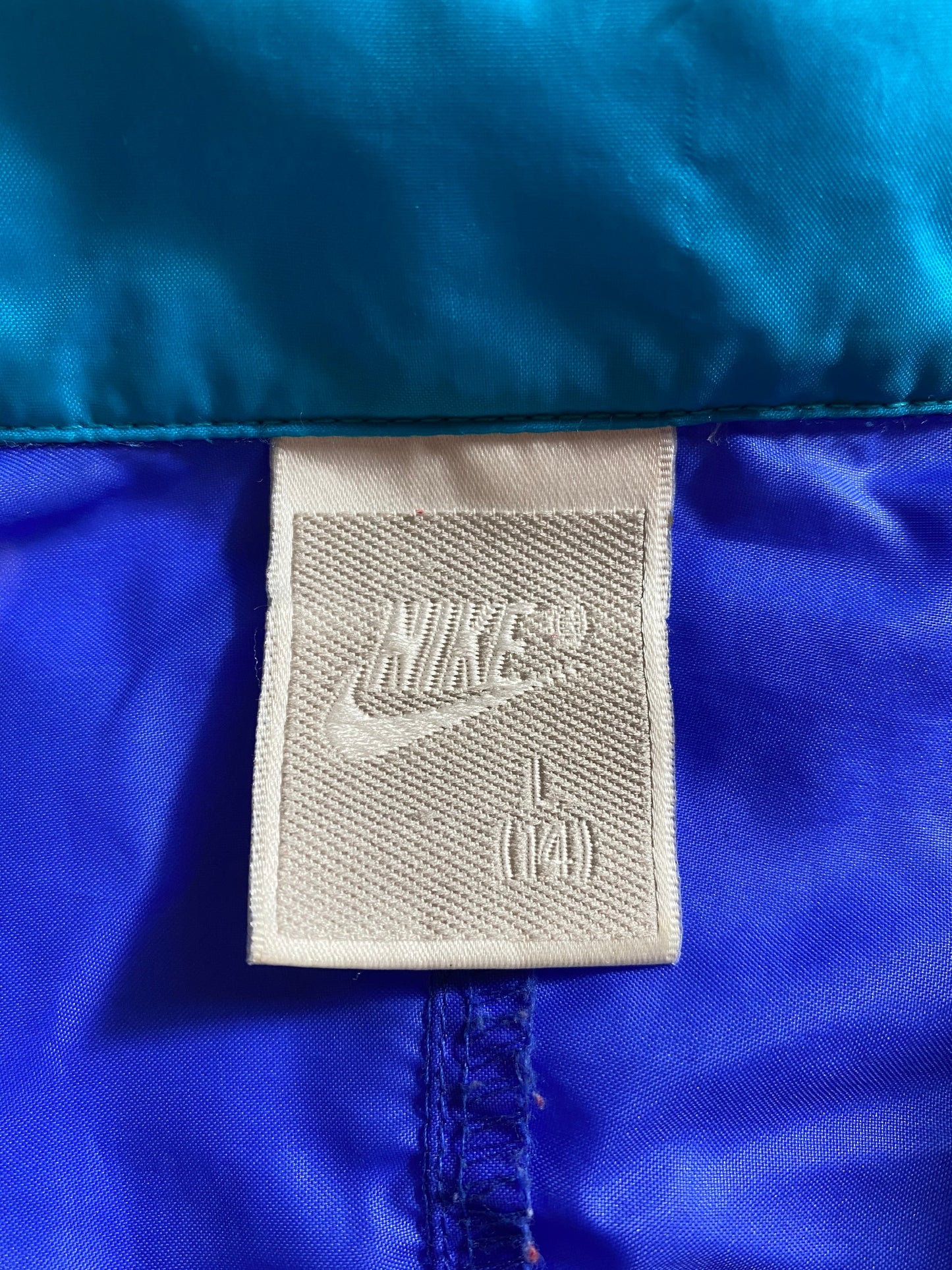 .90’s NIKE SILVER TAG Size Ladies L Vintage Half-zip Nylon Jacket/ E551