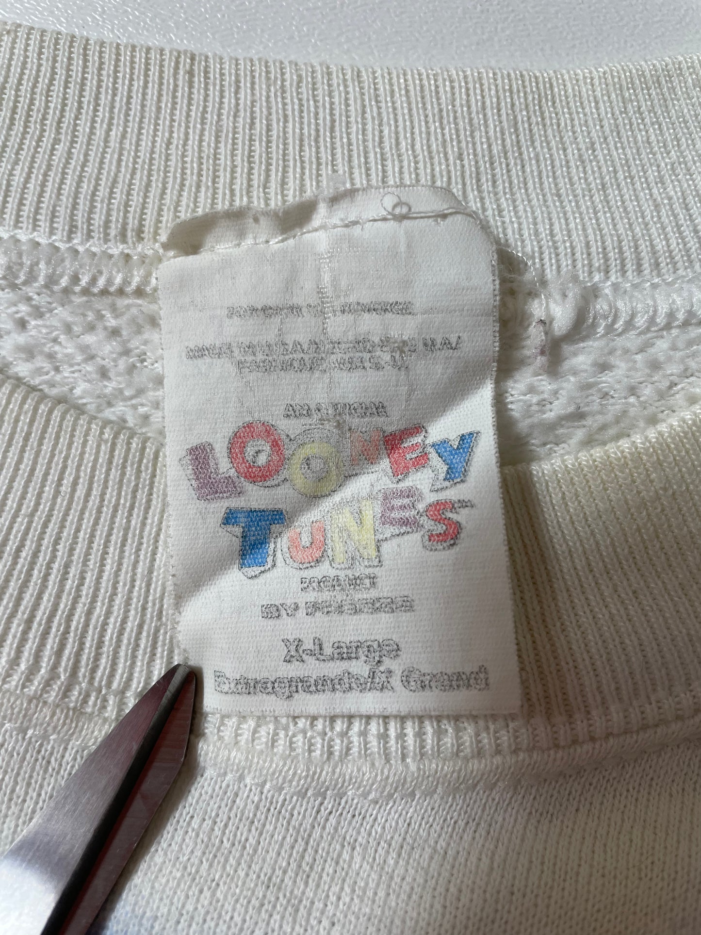 1995 LOONEY TUNES Size XL Vintage Sweat-Shirt/ K623