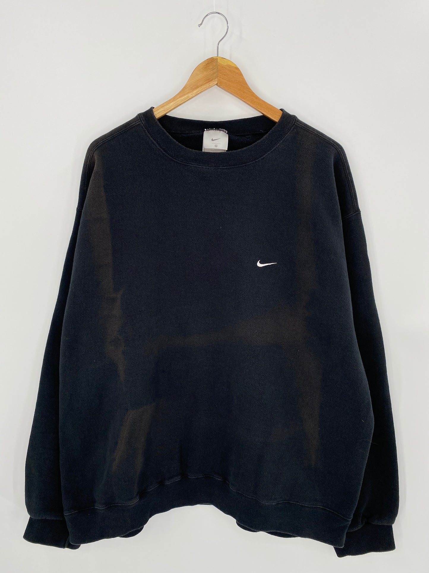 90’s NIKE Mini Swoosh Size XXL Faded Vintage Sweat-Shirts / 7275