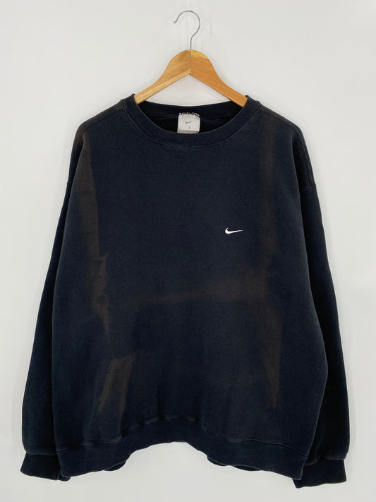 90’s NIKE Mini Swoosh Size XXL Faded Vintage Sweat-Shirts / 7275