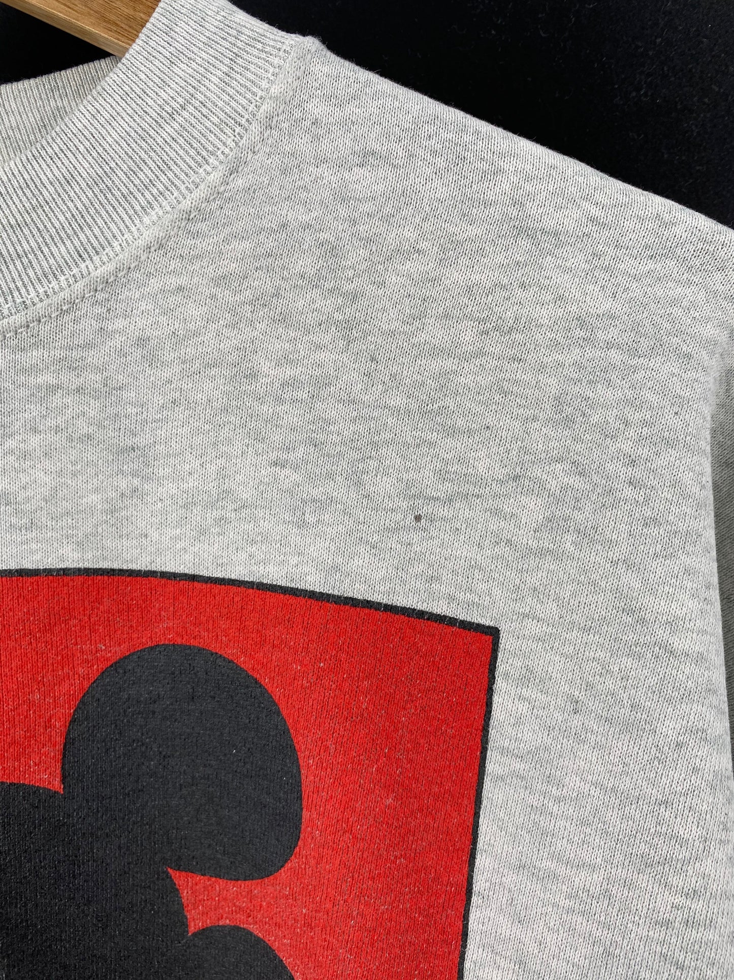 90’s DISNEY MICKEY Size No Tag (Approx. L) Vintage Sweat-shirt / E284