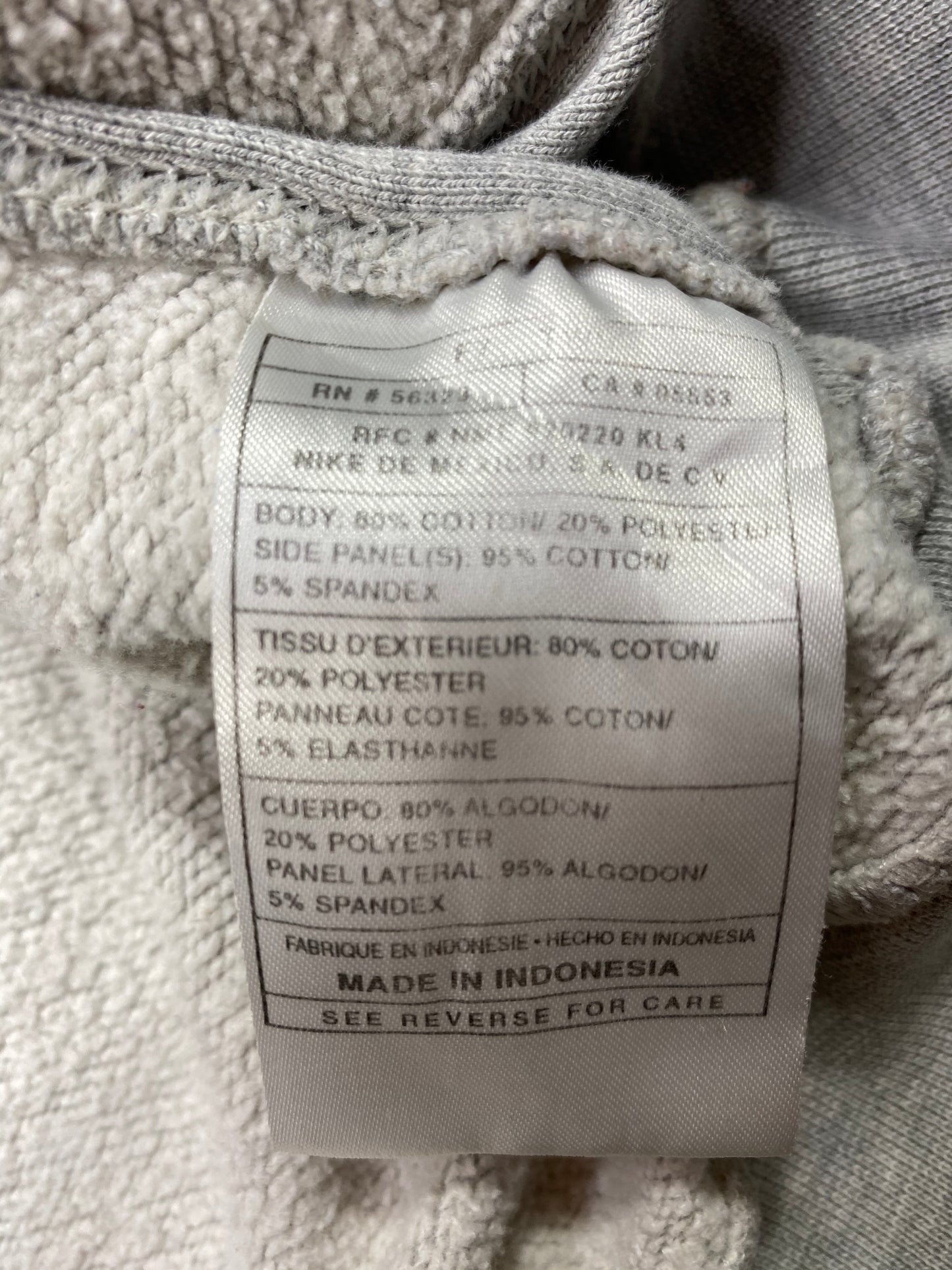 90’s NIKE Mini swoosh Half-Zip Size XL Vintage Hoodie Sweat-Shirt / 5526