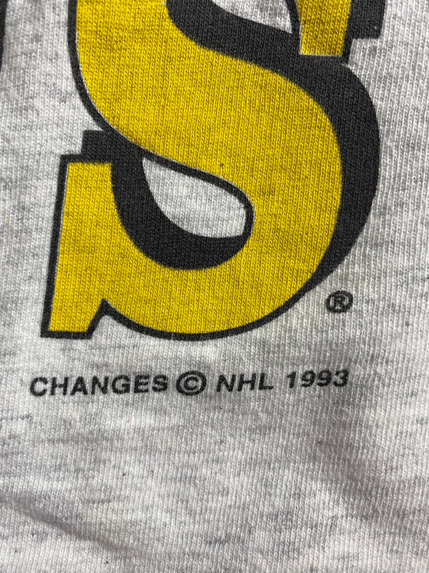 1993 BOSTON BRUINS TAZ  Made in USA Size L Vintage T-Shirts / K3827