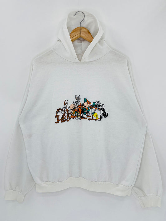 Vintage Looney Tunes Size Approx.L Hoodie Sweat-Shirts / 5656