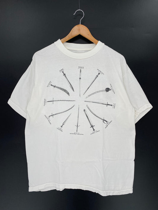 90’s SABER Size No Tag (Approx.L) Vintage T-Shirts / A188