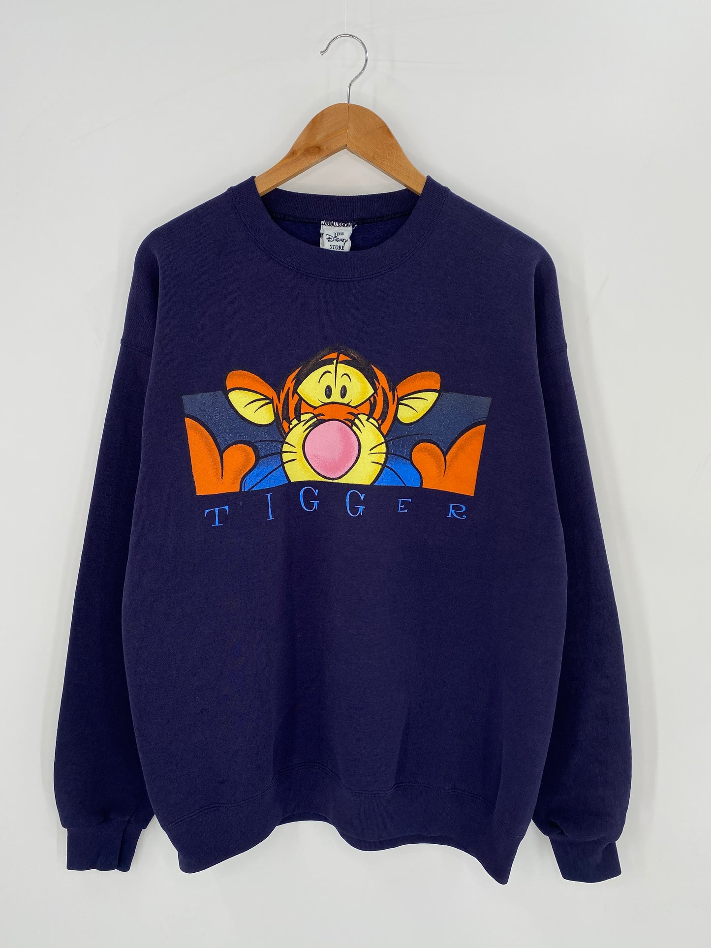 00’ DISNEY TIGGER Made in USA Size L Vintage Sweat-shirt / 9417