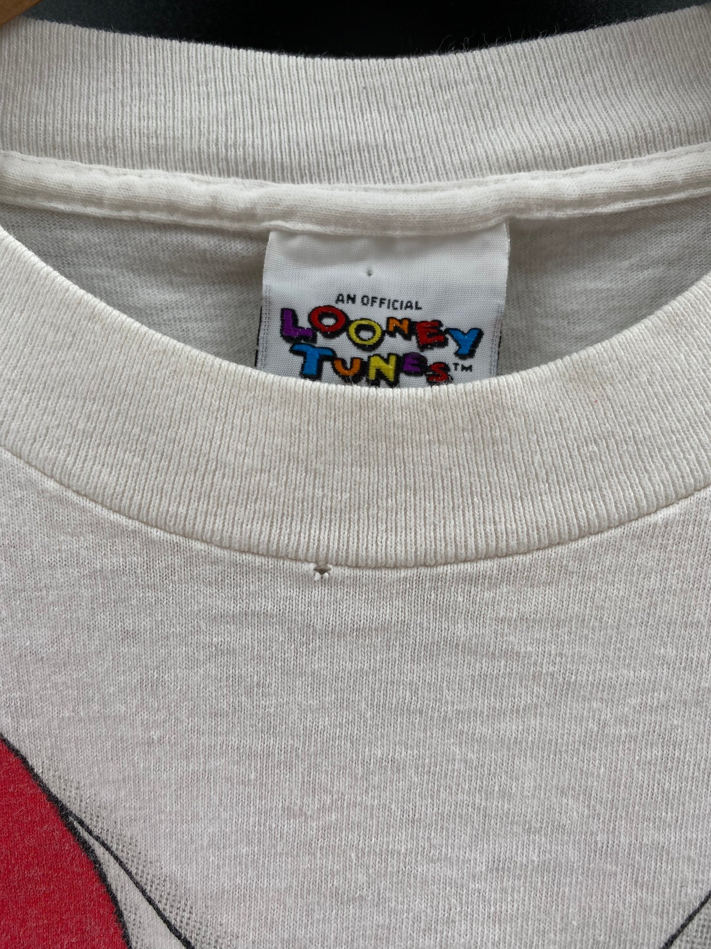 1996 LOONEY TUNES TAZ Made in USA Size L Vintage T-Shirts / K3909