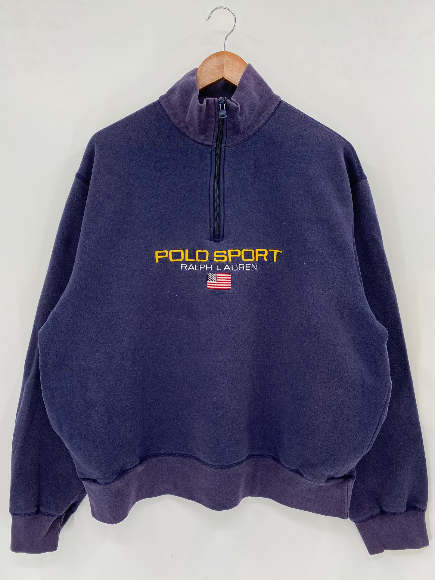 90’s POLO SPORTS RALPH LAUREN Size XL Vintage Half-zip Sweat-Shirts/ K3255