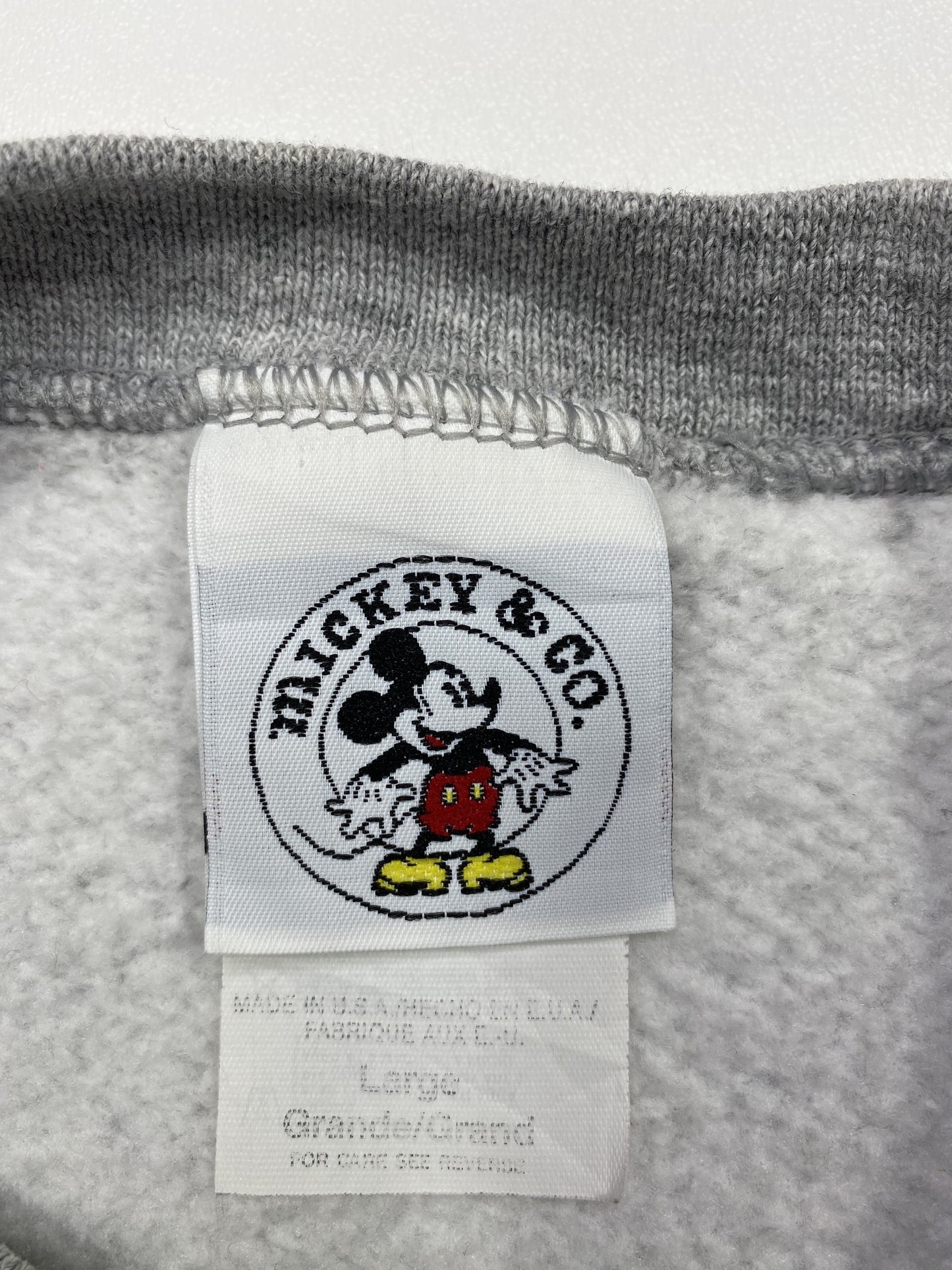 90's Disney Mickey Made in USA Size L Vintage Sweat-Shirt / K4859