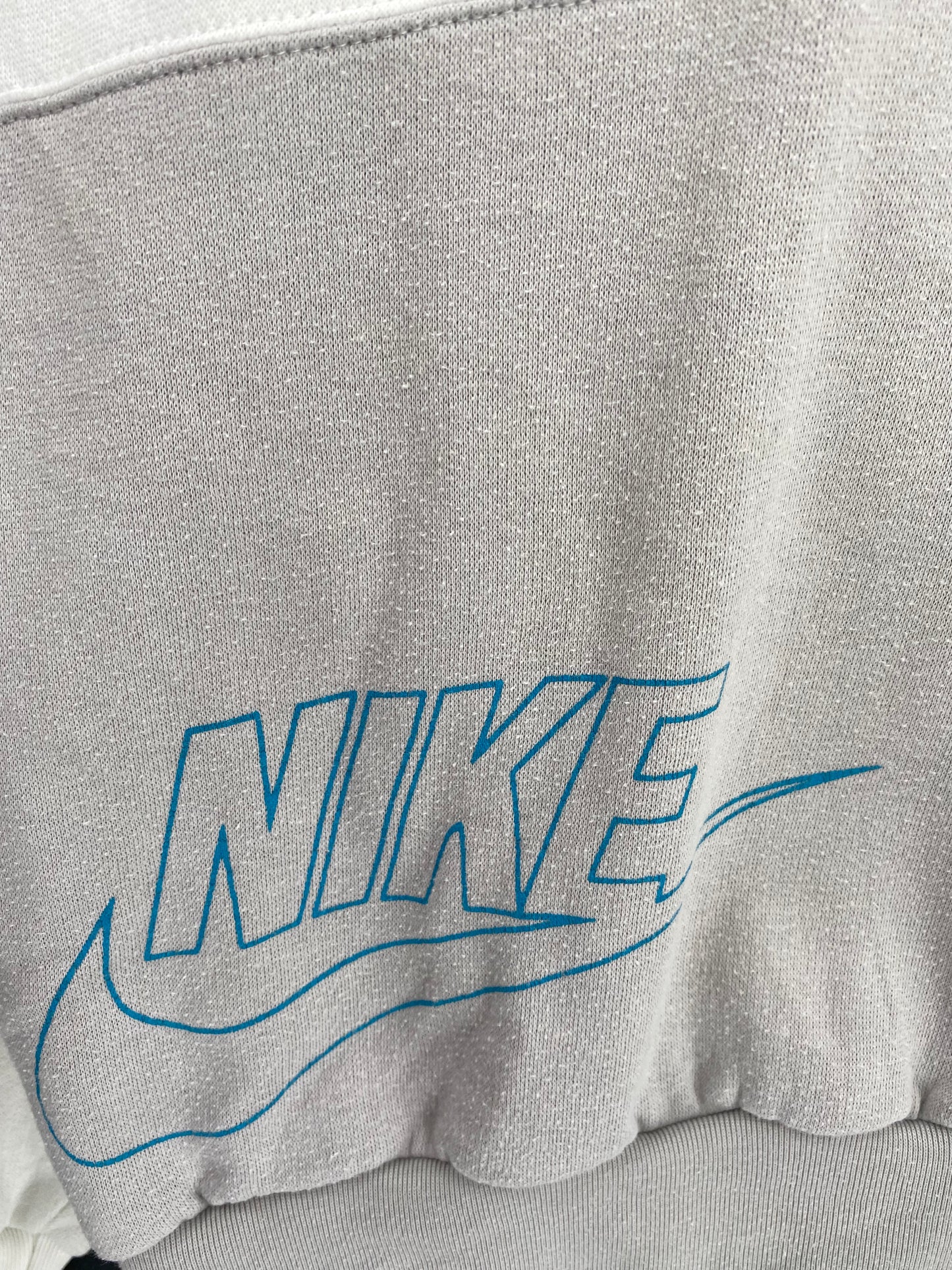 90's Silver tag NIKE Size L Vintage Half-zip Sweat-shirt / K2280