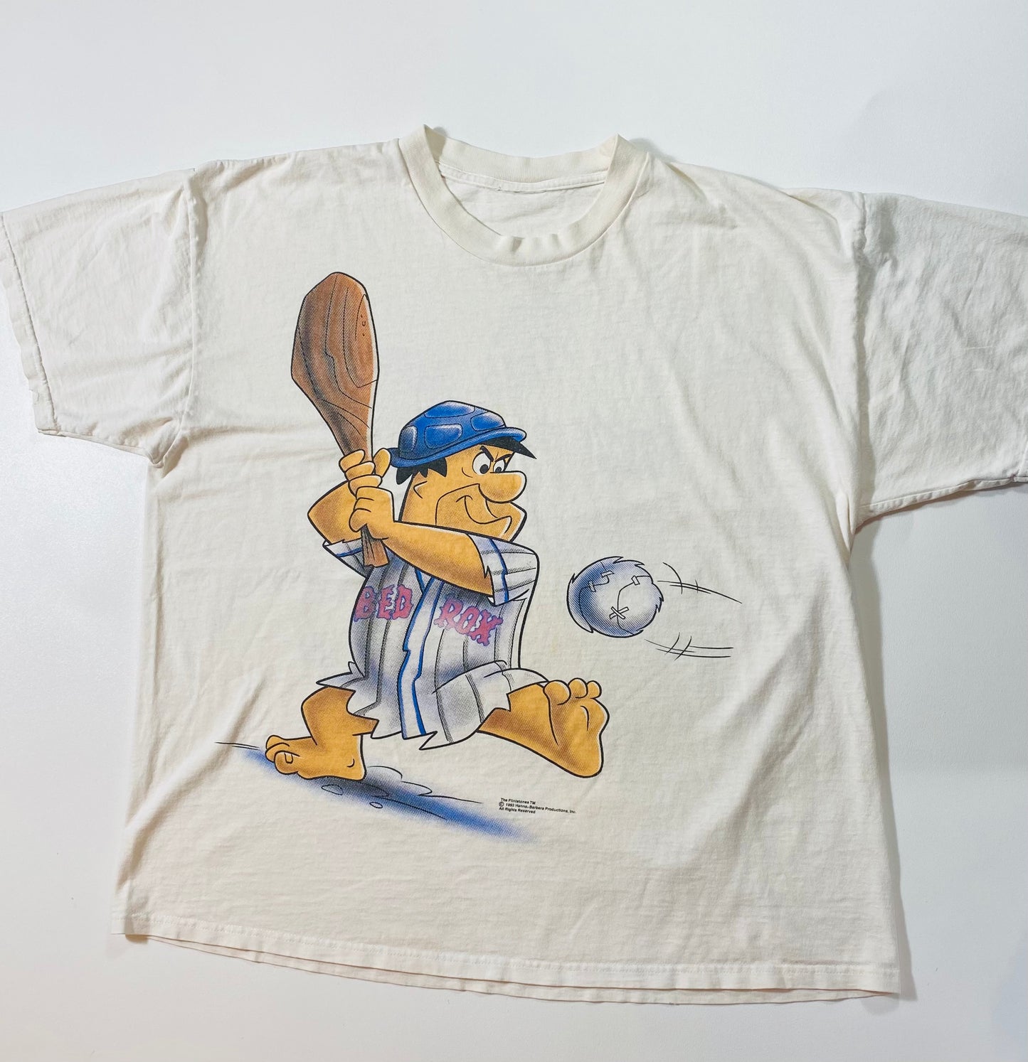 1993 The Flintstones Size No Tag (Approx. L) Vintage T-Shirt / 6676