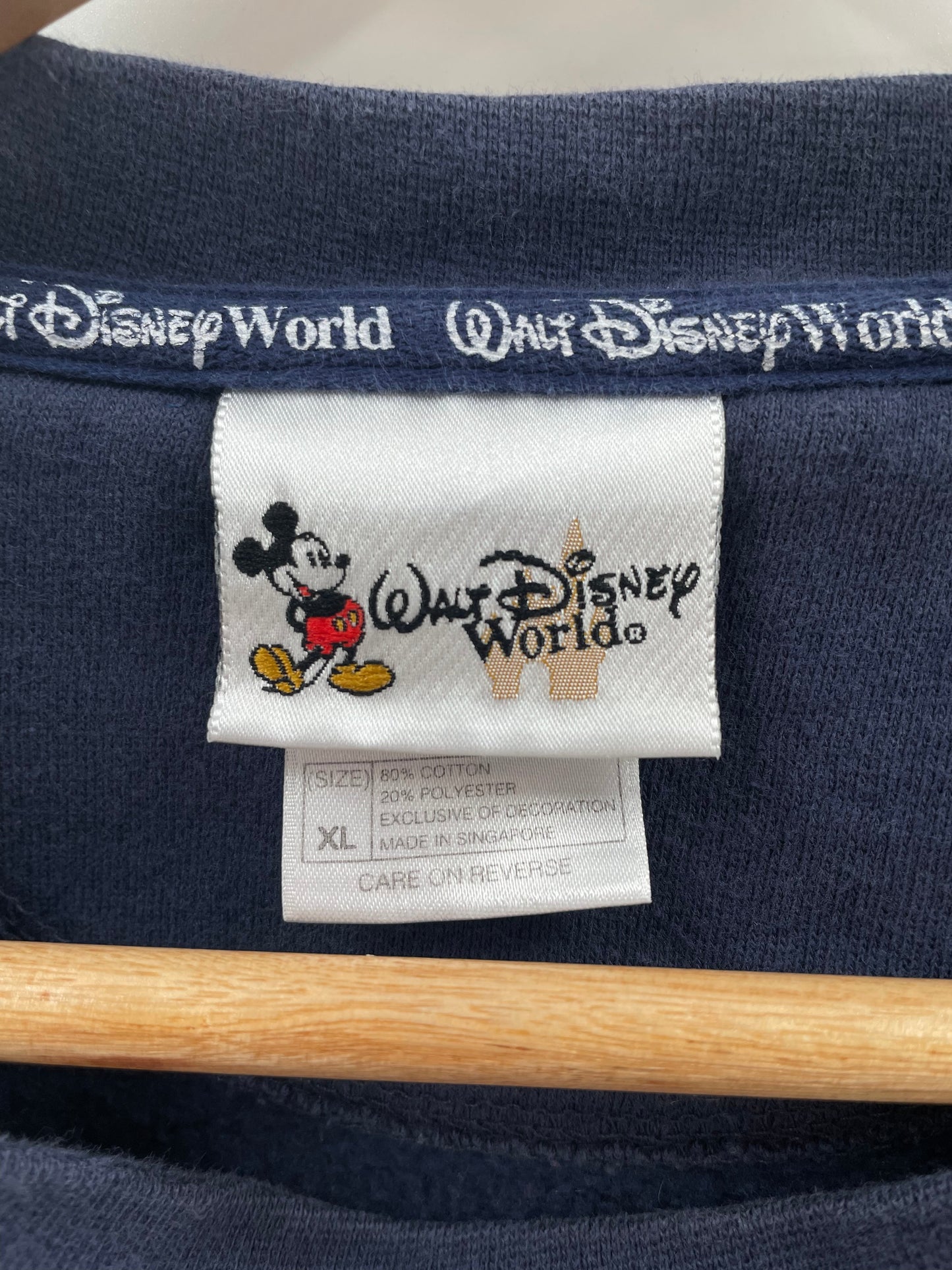 00' WALT DISNEY WORLD Size XL Vintage Sweat-shirt / A5862