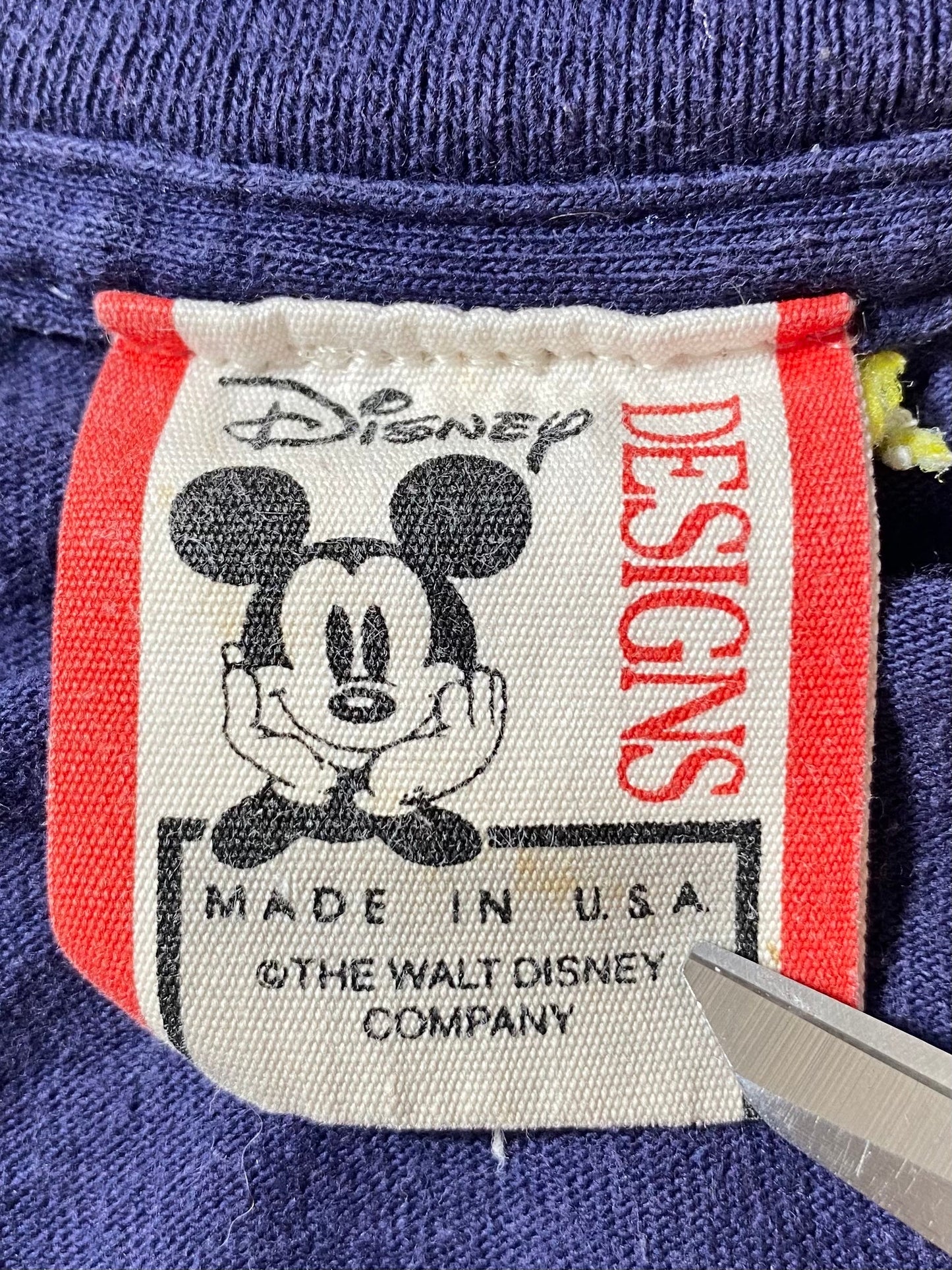 1995 DISNEY MICKEY Made in USA Size One Size (Approx.XL) Vintage T-Shirt / K7166
