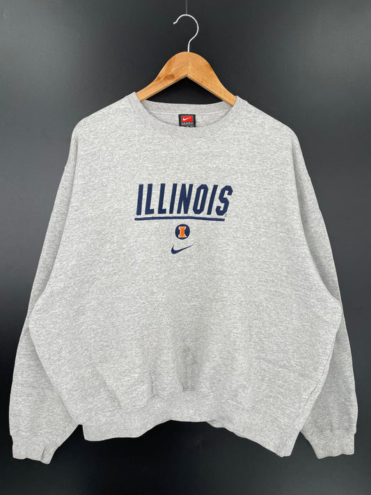 00’ ILLINOIS Size XL Vintage Sweat-shirt / K1725