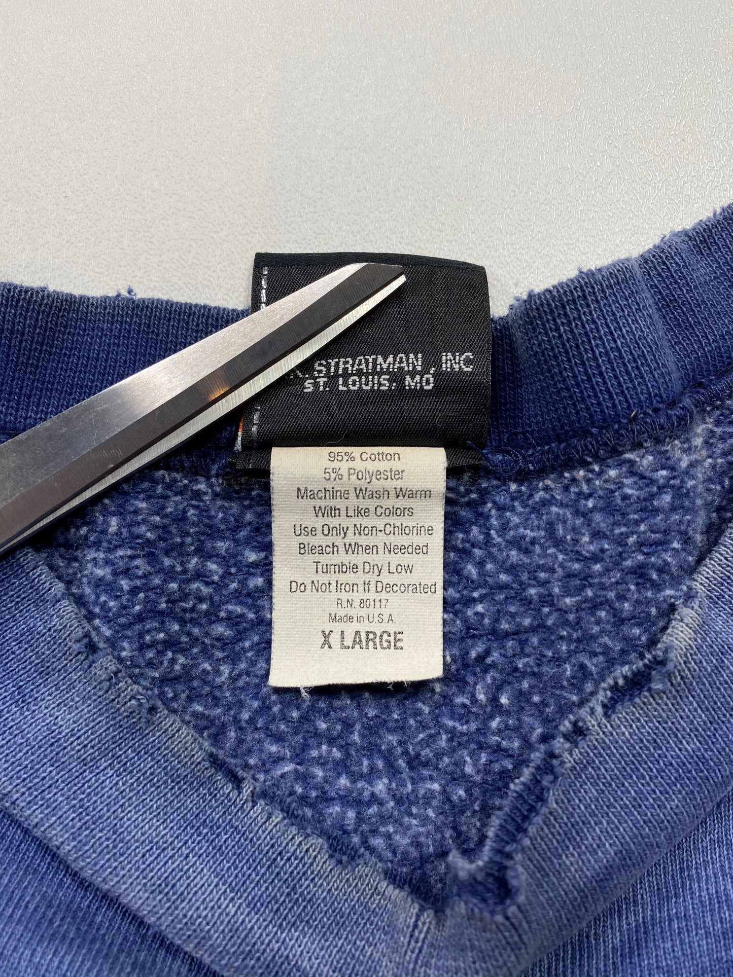 90's Harley Davidson Damaged Made in USA Size XL Vintage Sweat-shirt / 5918