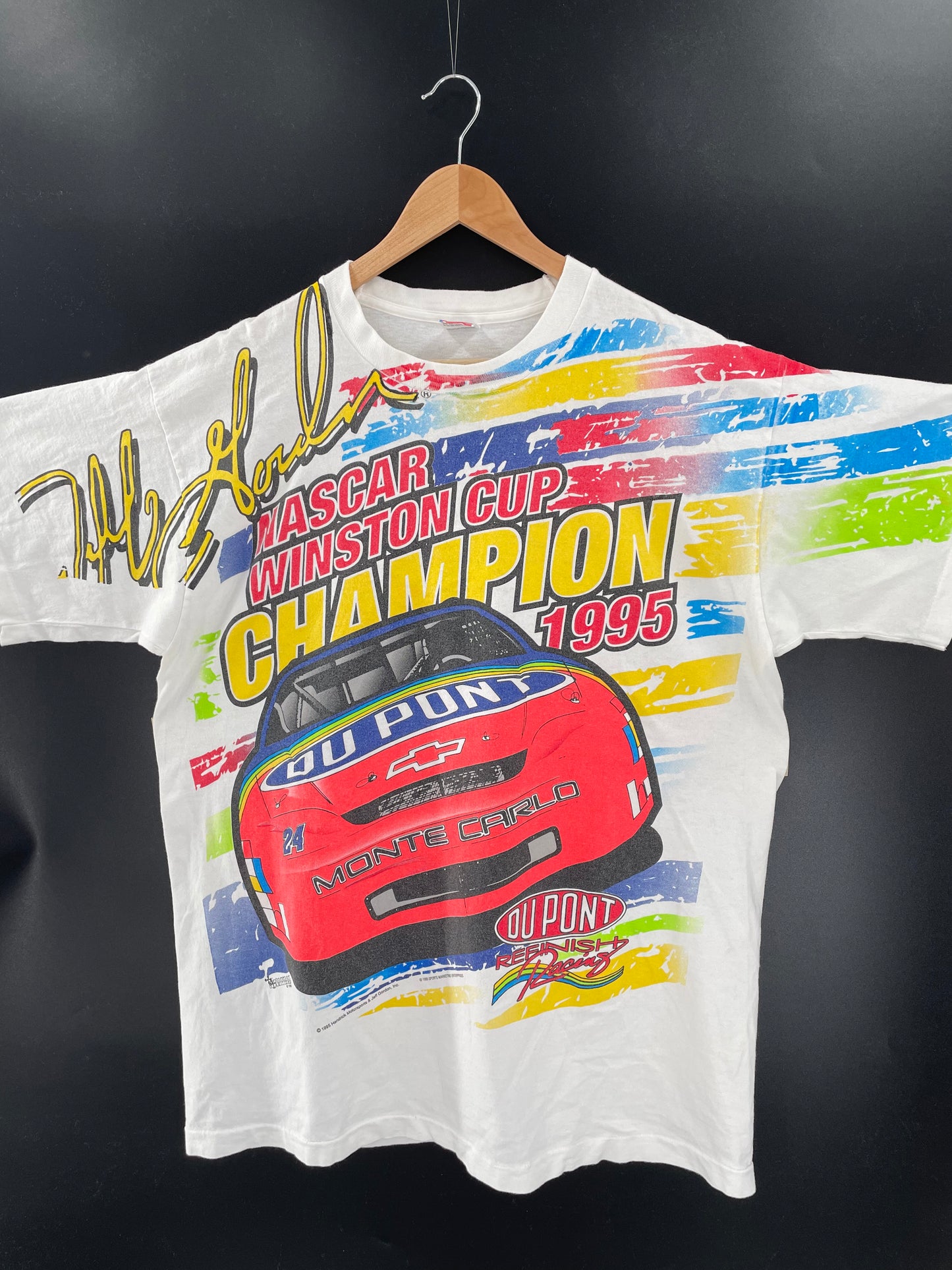 1995 NASCAR WINSTON CUP MADE IN USA Size XL Vintage Racing T-Shirt / K3428