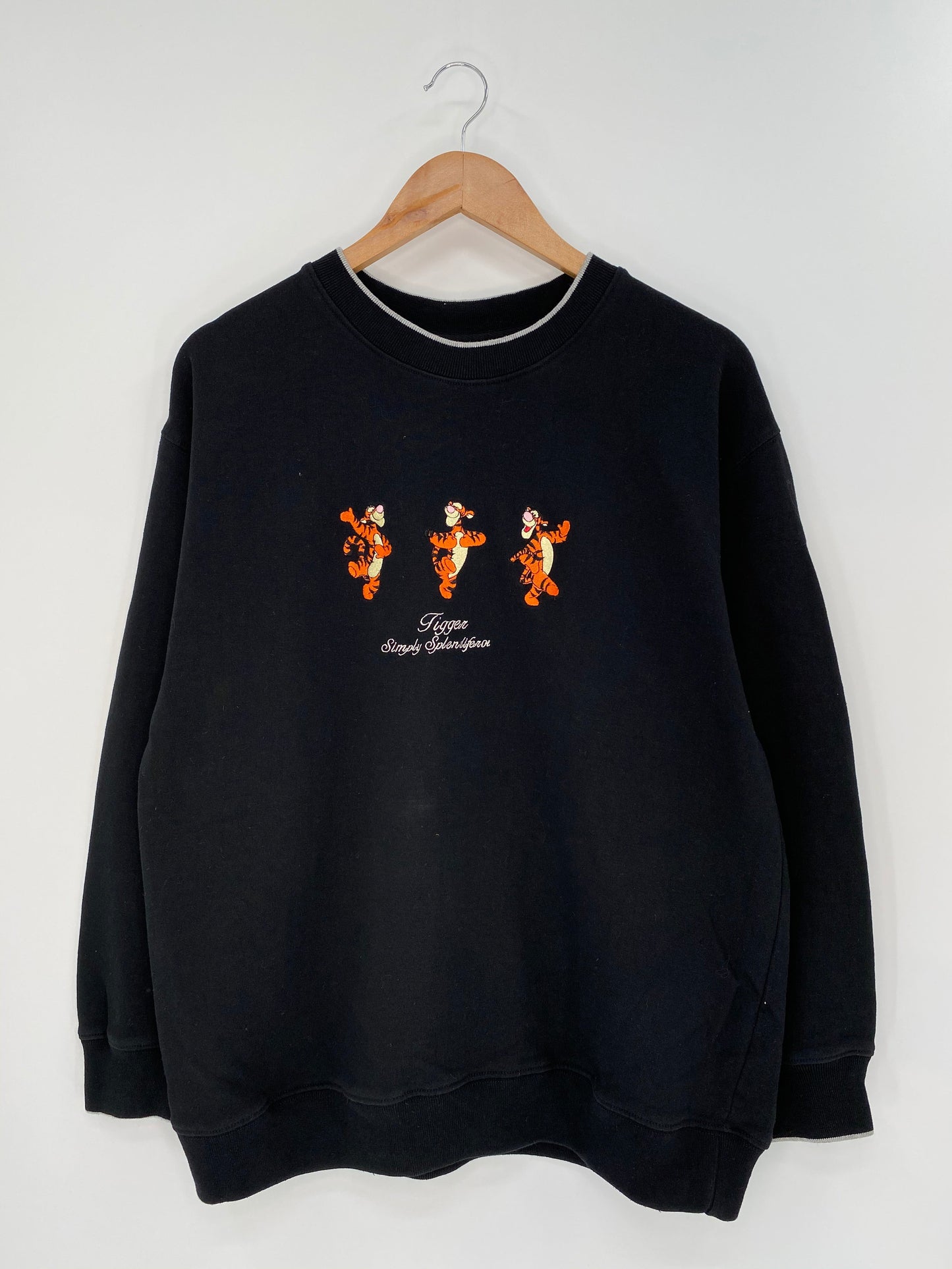 00' DISNEY TIGGER Size Ladies XL Vintage Sweat-shirt / A6752