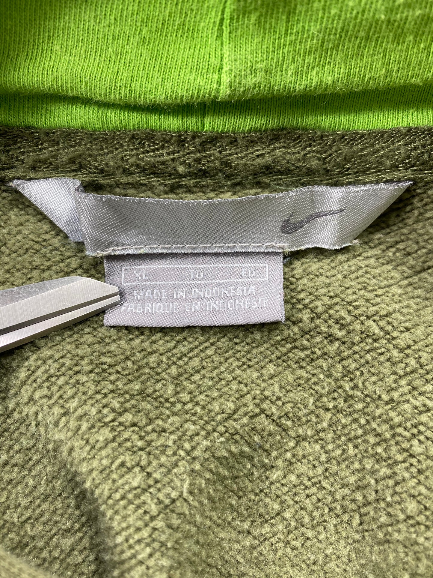 00’ NIKE Mini Swoosh Size XL Vintage Hoodie Sweat - Shirts / 5885