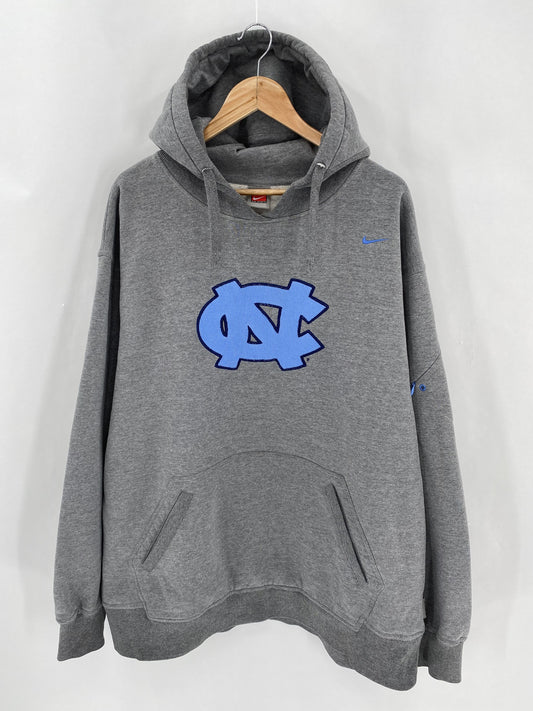 00’ NIKE UNIVERSITY OF CAROLINA TAR HEELS Size XXL Vintage Hoodie Sweat-Shirt  / K5619