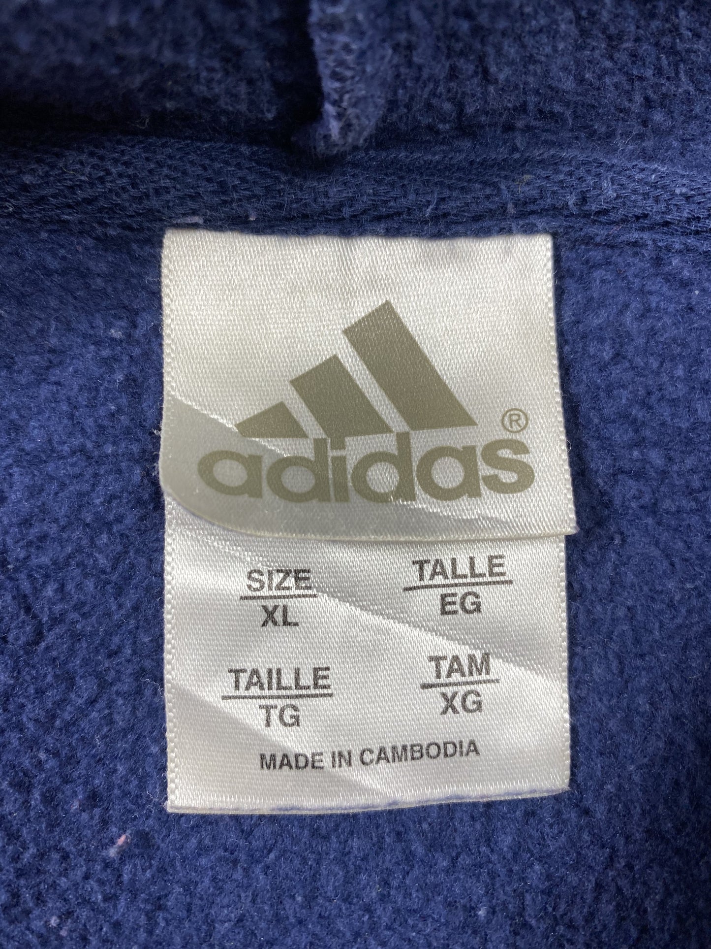 00’ ADIDAS IOWA STATE Size XL Vintage Hoodie Sweat-Shirt / K5733