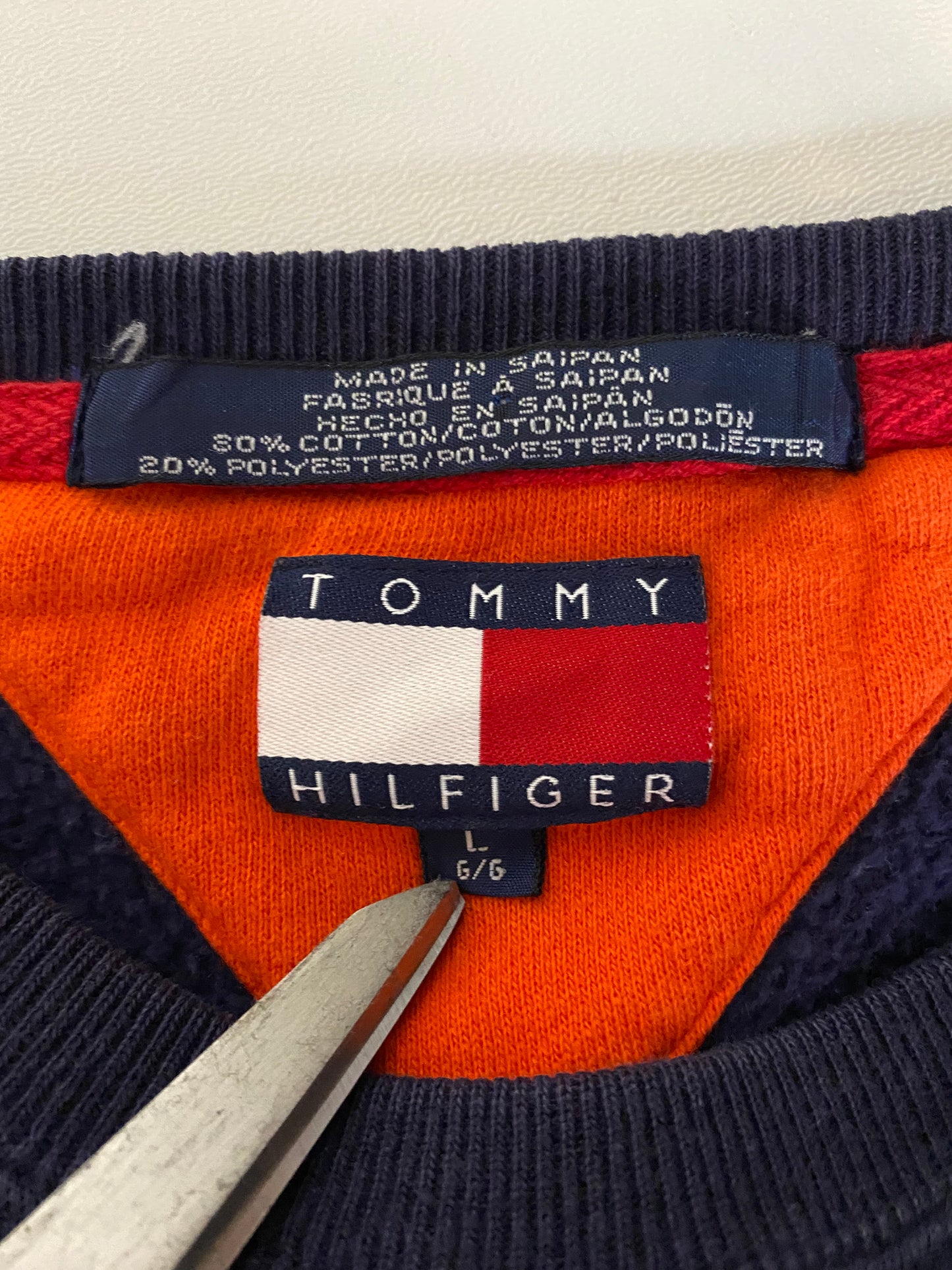 90’s TOMMY HILFIGER Size L Vintage Sweat-shirt / K3930