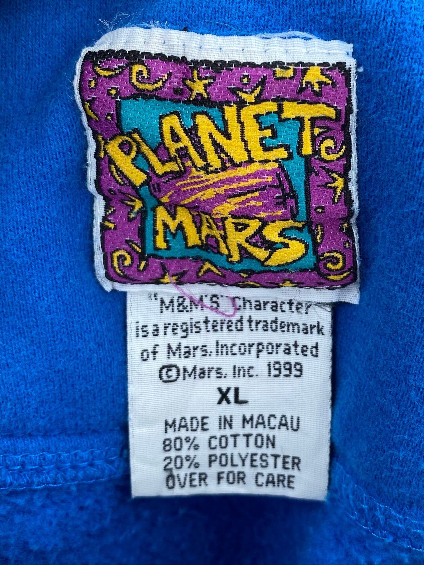 M&M’S  Size XL Vintage Half-zip Sweat-shirt / 7245