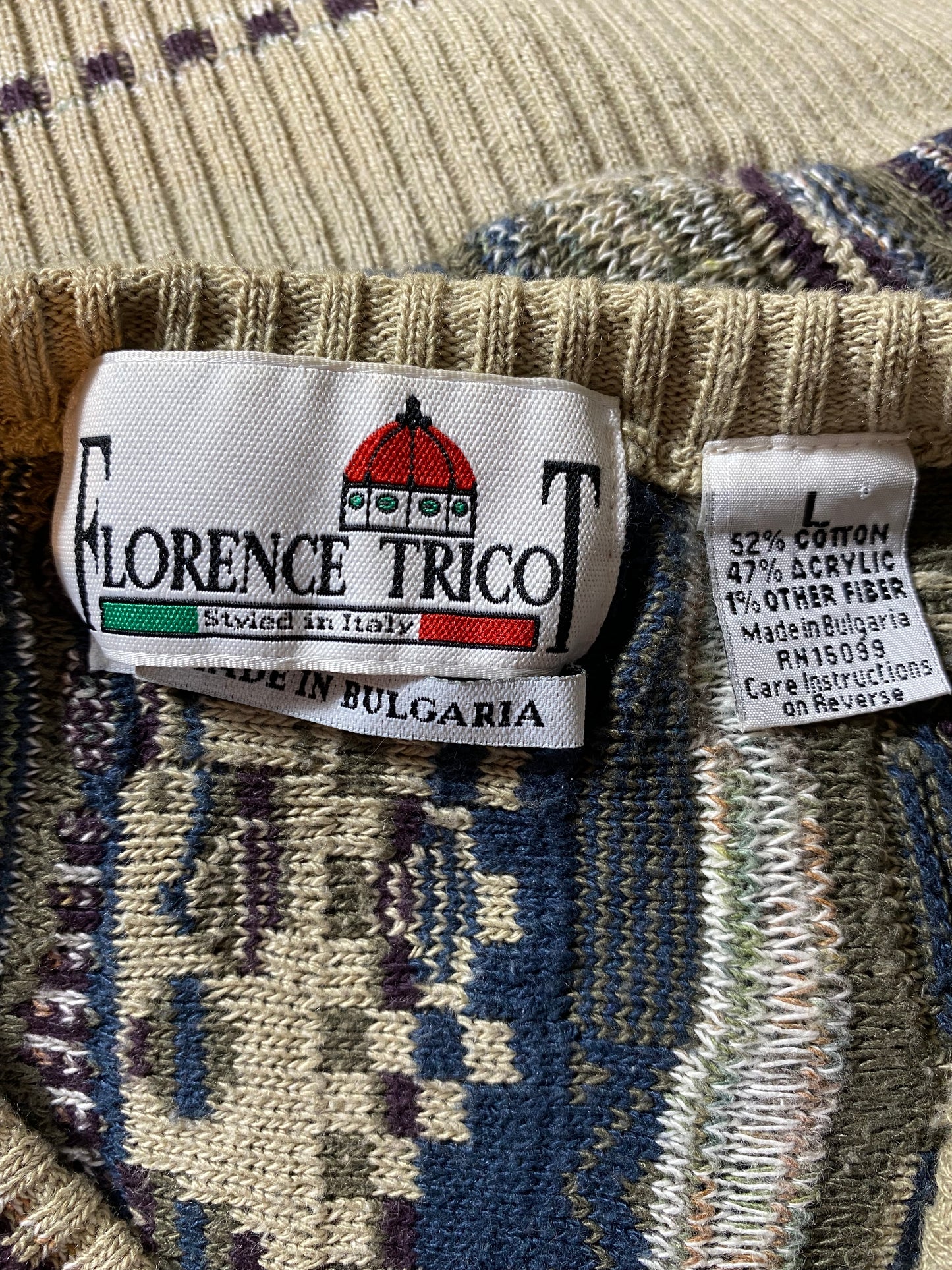 Vintage 3D COOGI- Style Size L Knit Sweater / K1685