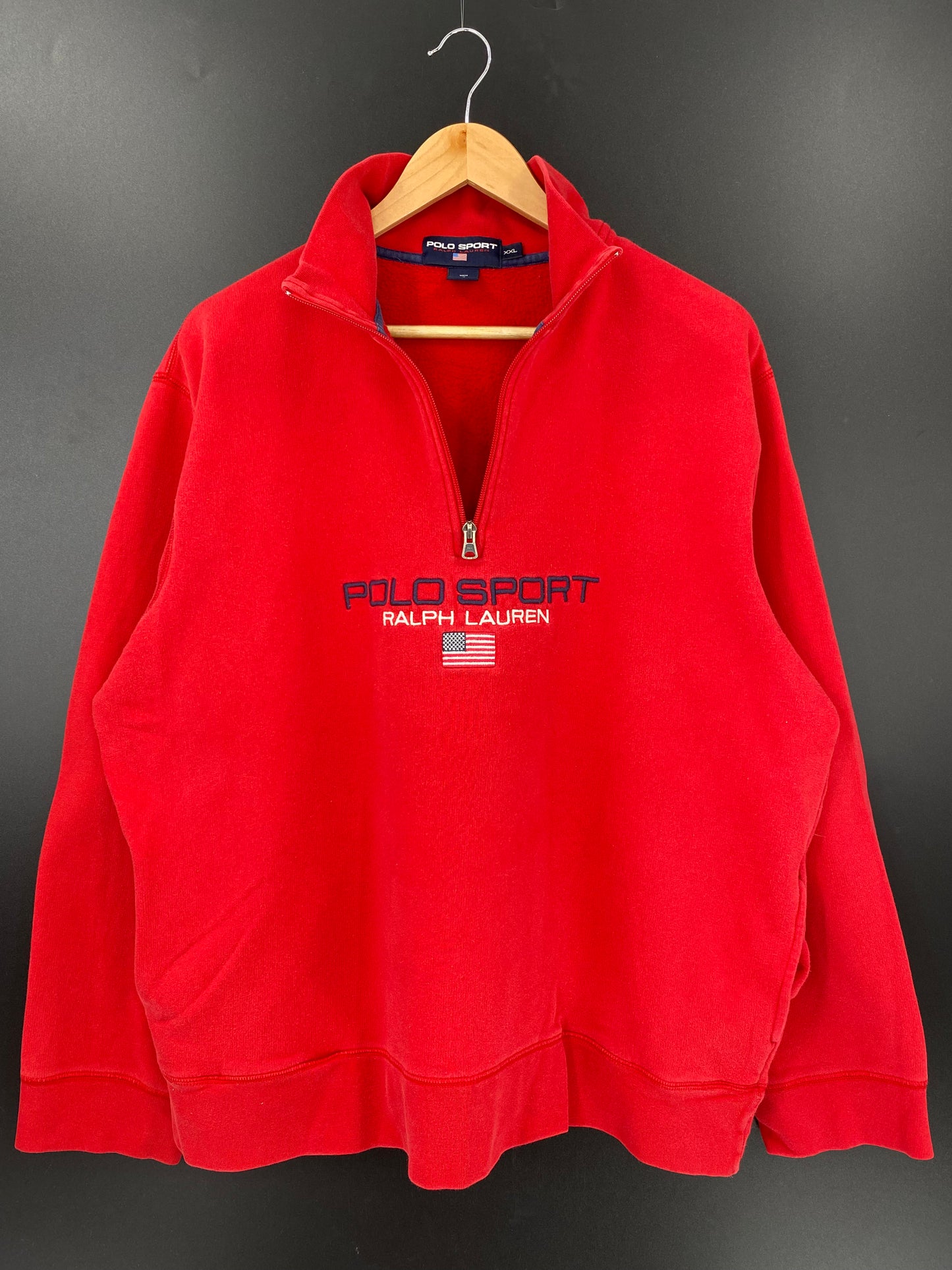 90’s POLO SPORTS RALPH LAUREN Size XXL Half-zip Sweat-Shirts/ K3252