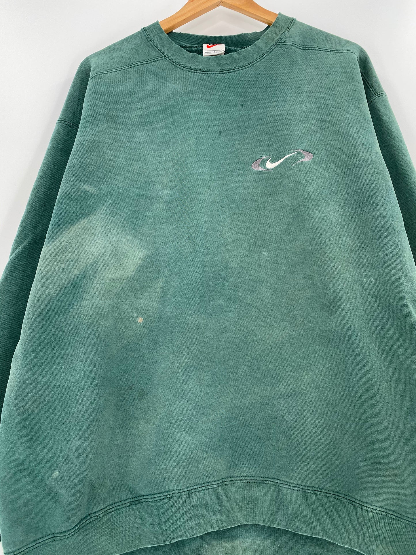 90’s NIKE MINI SWOOSH Made in USA Size L Vintage Sweat-shirt / A9085