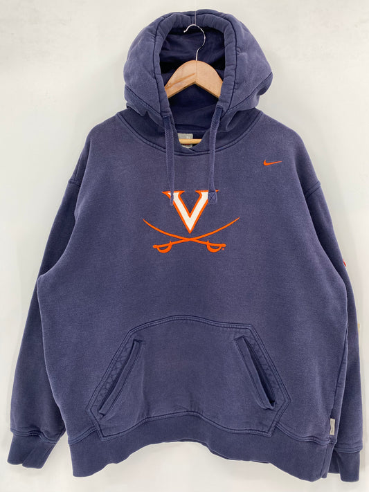 00’ NIKE VIRGINIA Size XL Vintage Hoodie Sweat-Shirts / K2998