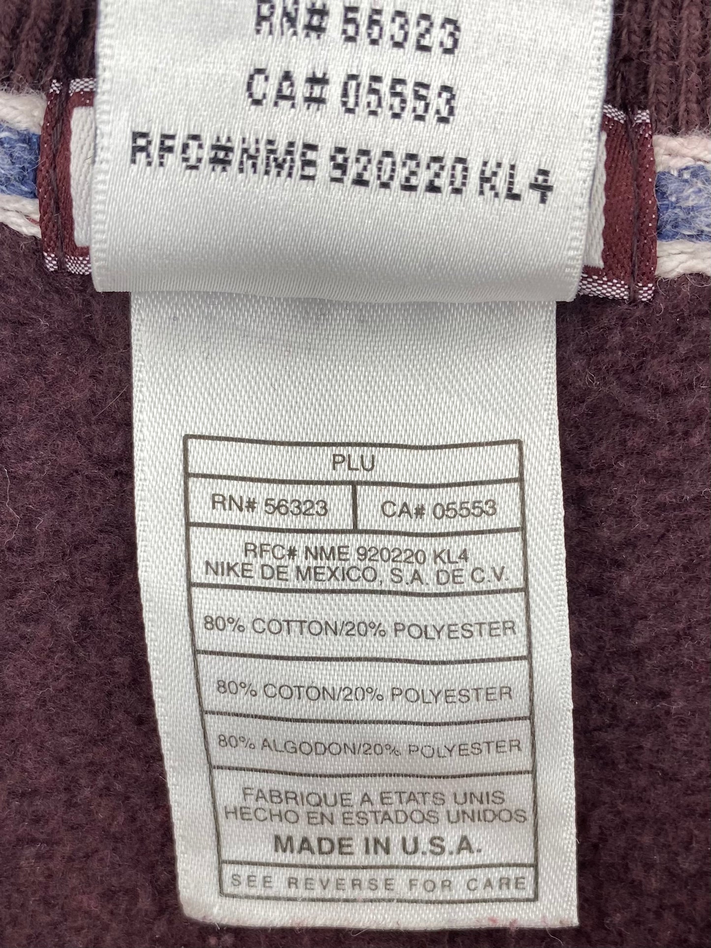 90’s NIKE Big center Logo Made in USA Size M Vintage Sweat-Shirt / 7331