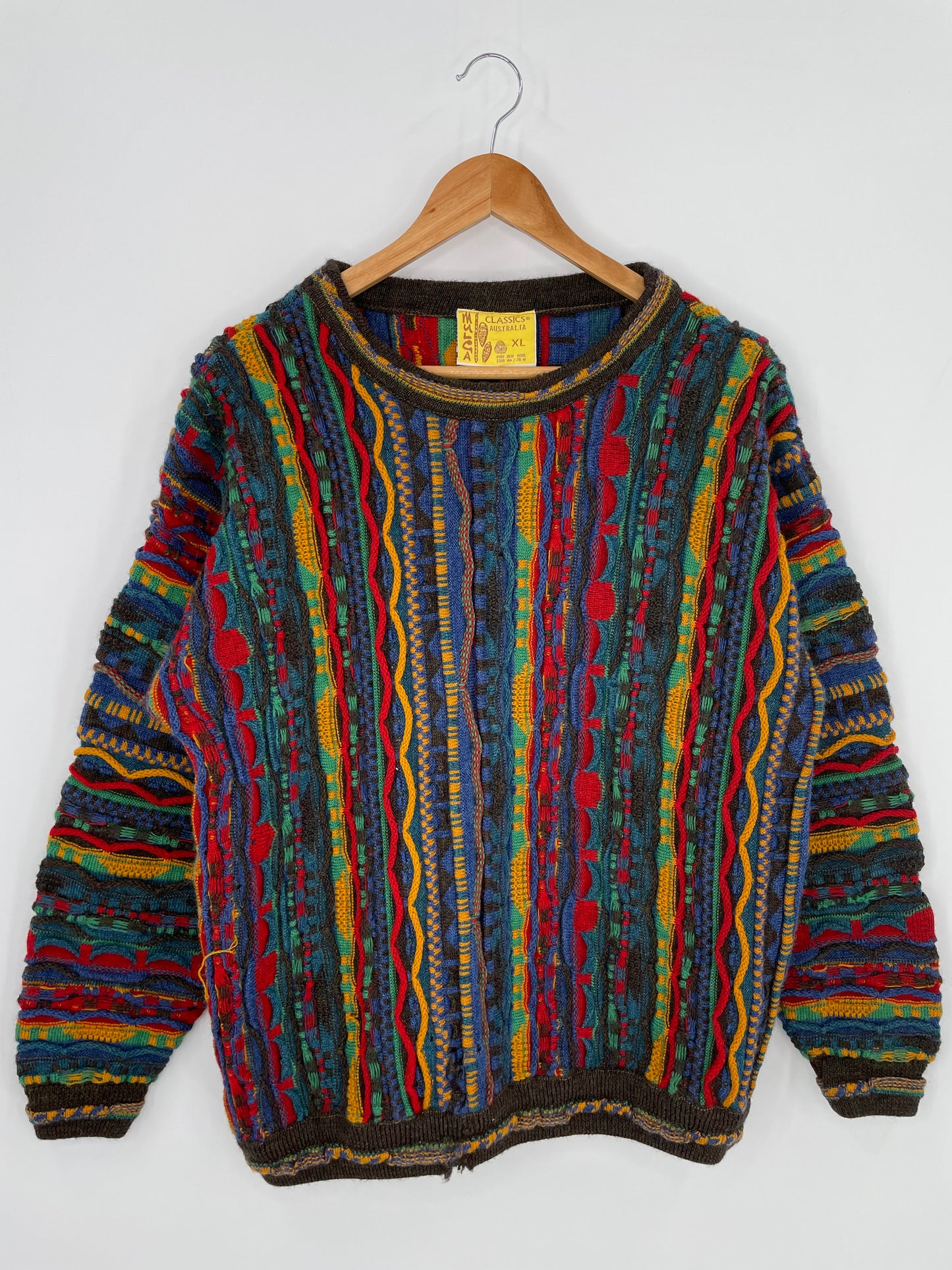 Vintage 3D COOGI- Style Size XL Knit Sweater / K1003