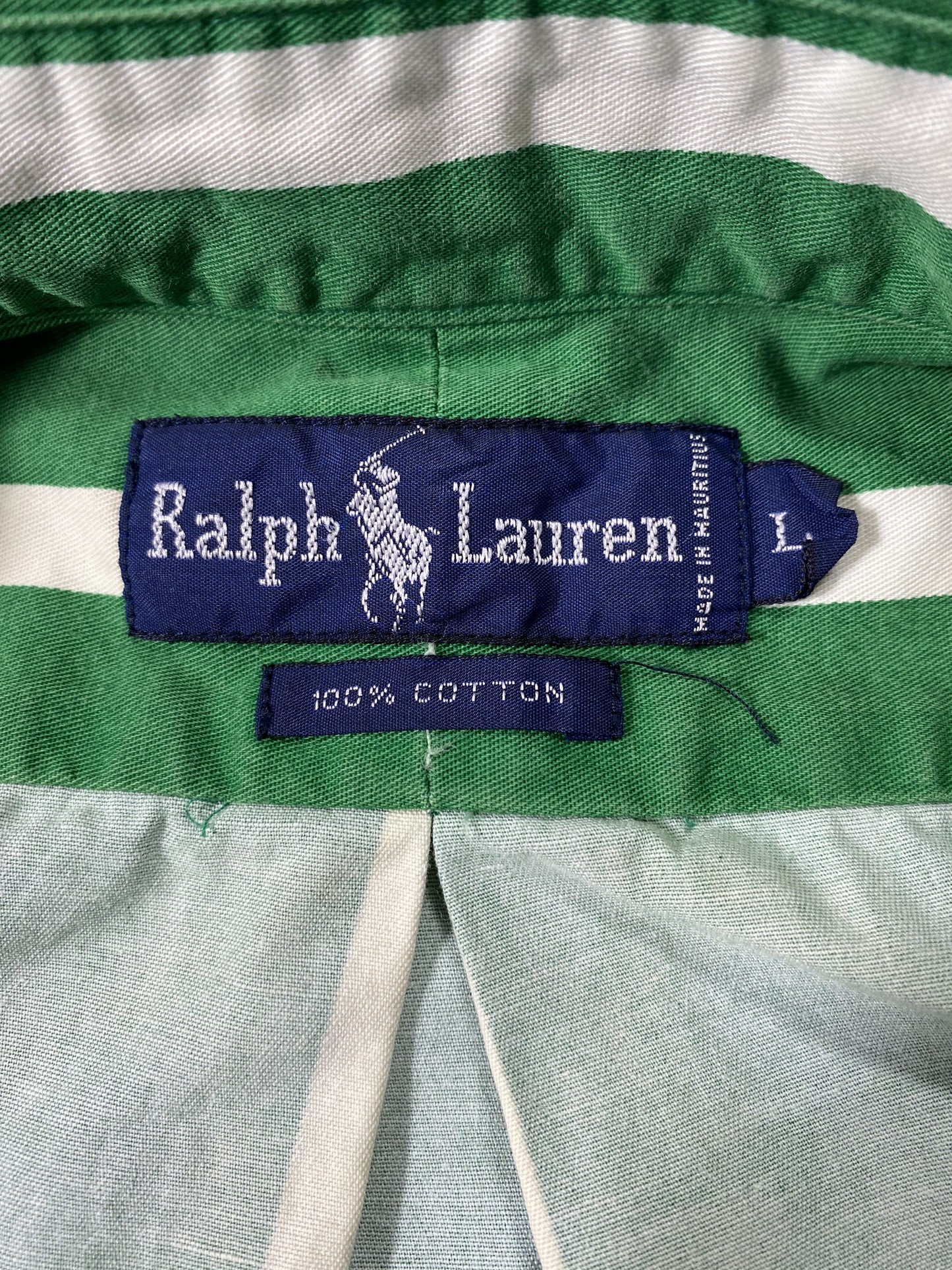 90’s POLO RALPH LAUREN Size L Button Down Long Sleeve Shirt / K5913