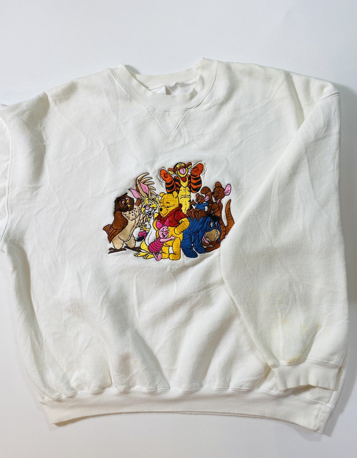 00' DISNEY WINNIE THE POOH Size No Tag (Approx. M) Vintage Sweat-shirt / K5790