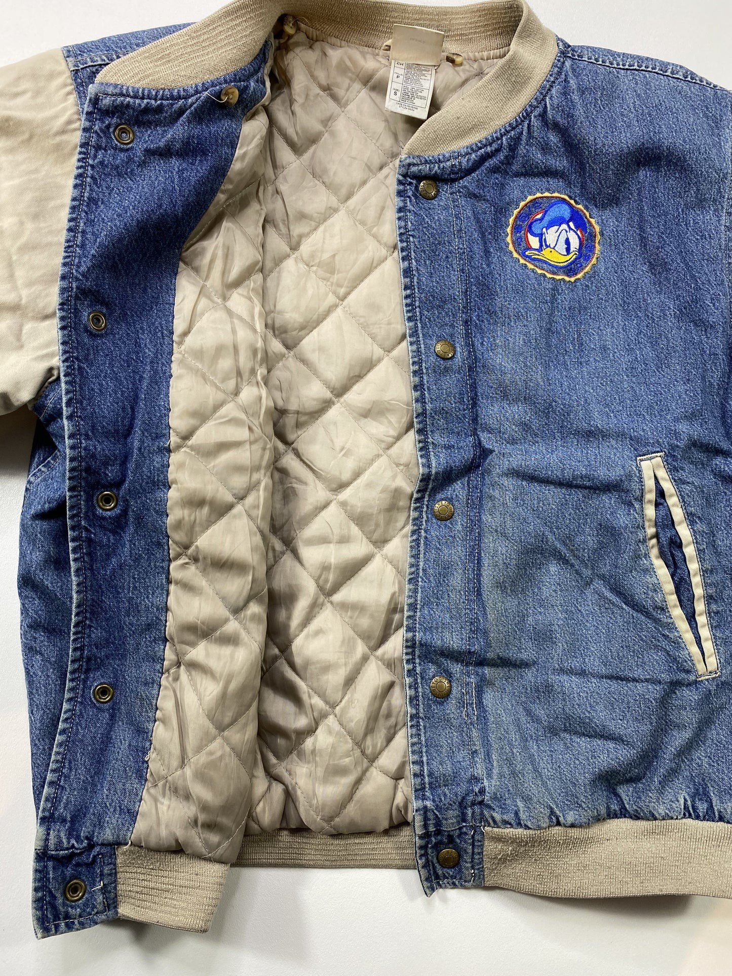 00’ DISNEY DONALD DUCK Size S Vintage Jacket / E1587J