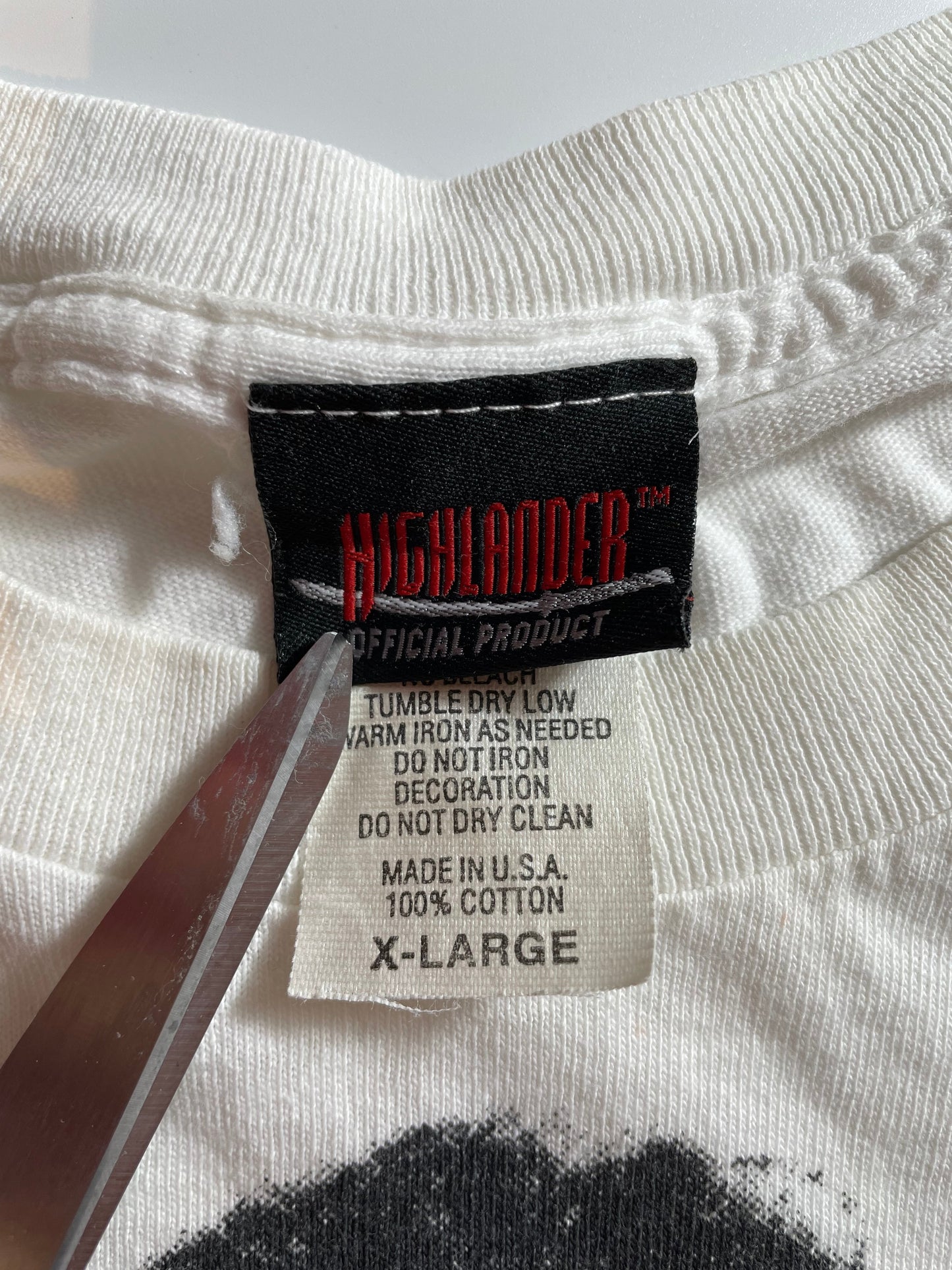 .1986 HIGHLANDER Made in USA Size XL Vintage Movie T-Shirt / E5249T