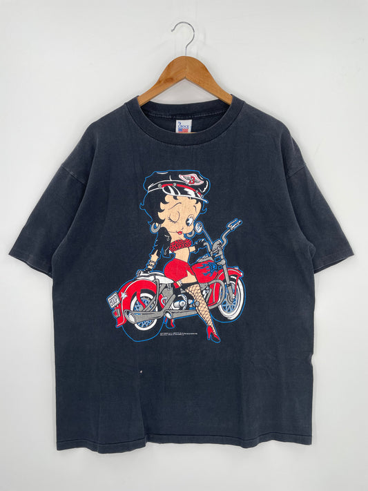 1992 BETTY BOOP Made in USA Size XL Vintage T-Shirts / 9840