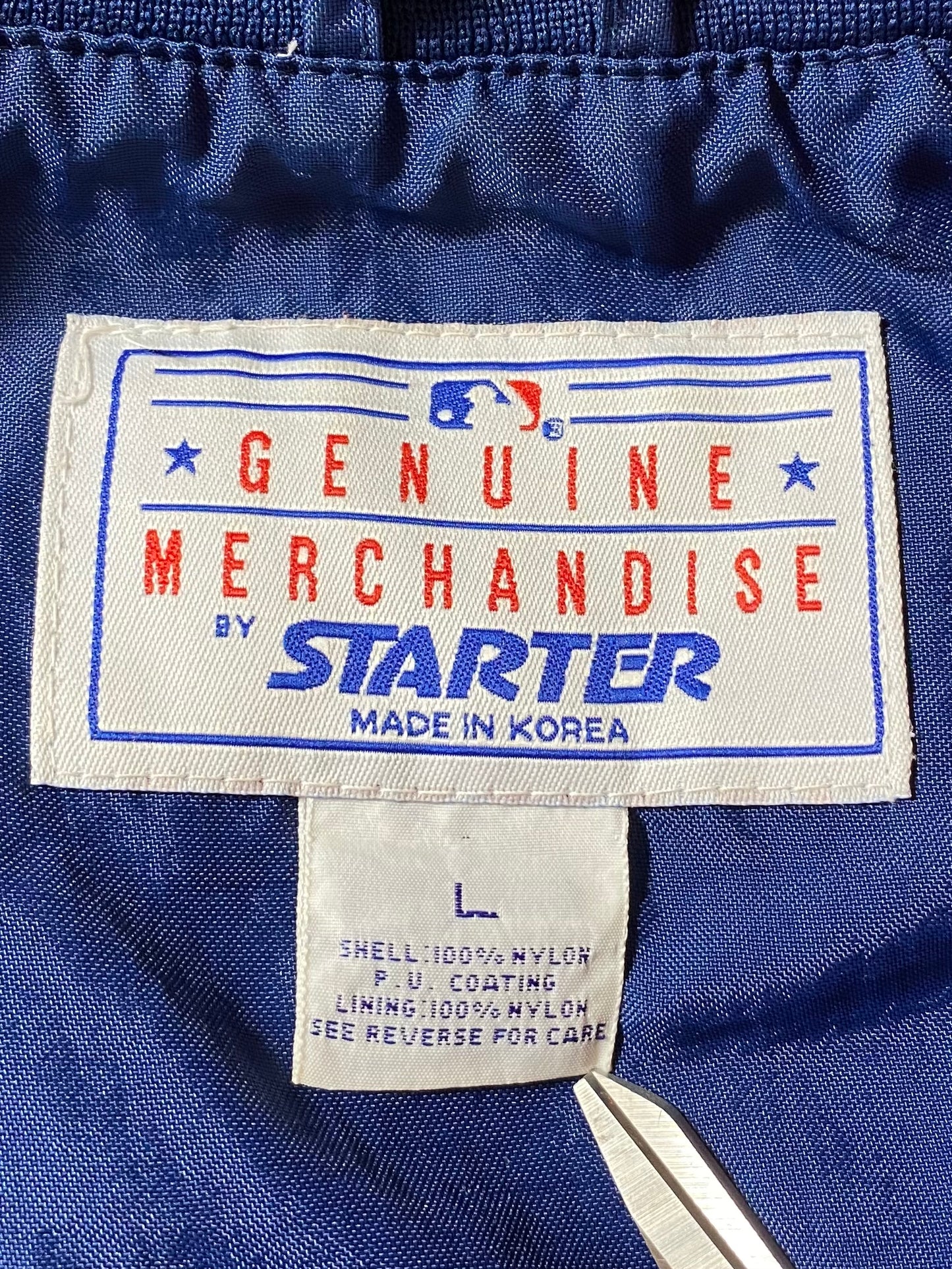 00' STARTER BOSTON RED SOX Size L Vintage MLB Nylon Jacket  / 8817